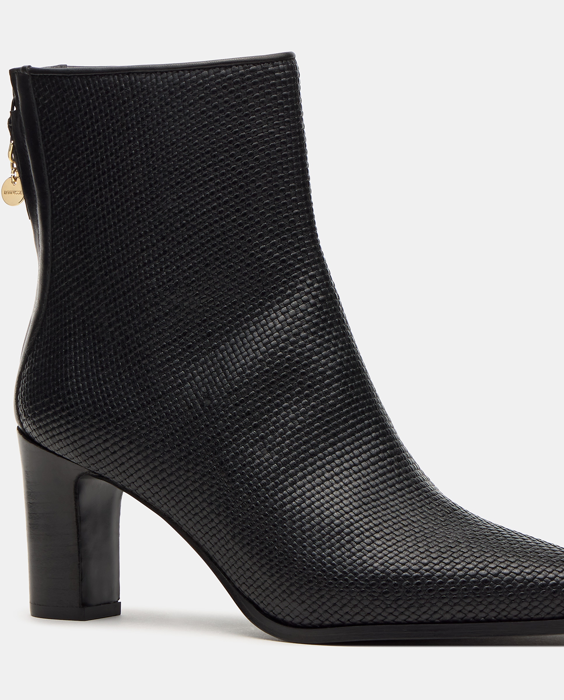 Botins Cort de Pele Preto-4