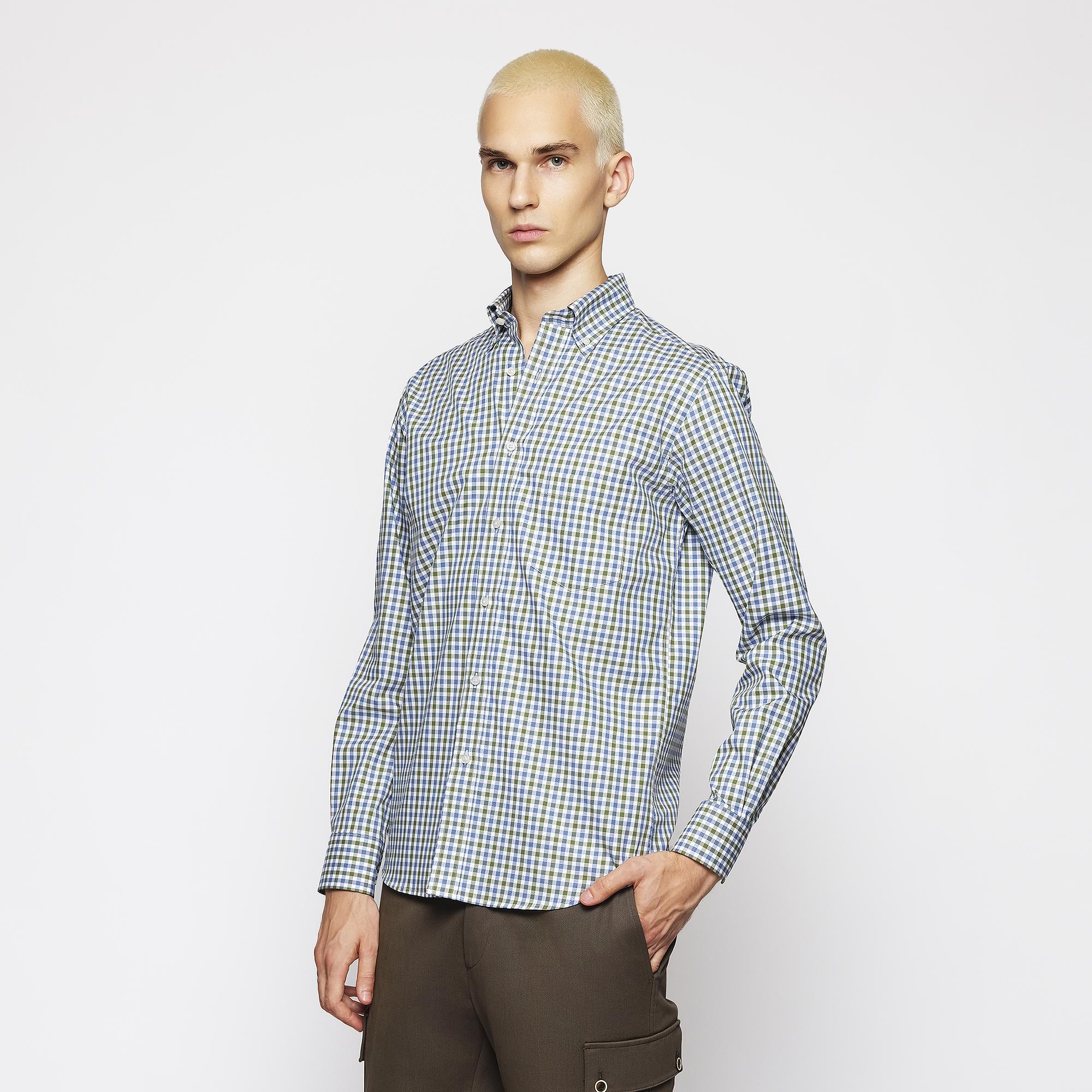 Camisa de Caça Casual Mirto Verde-militar-1