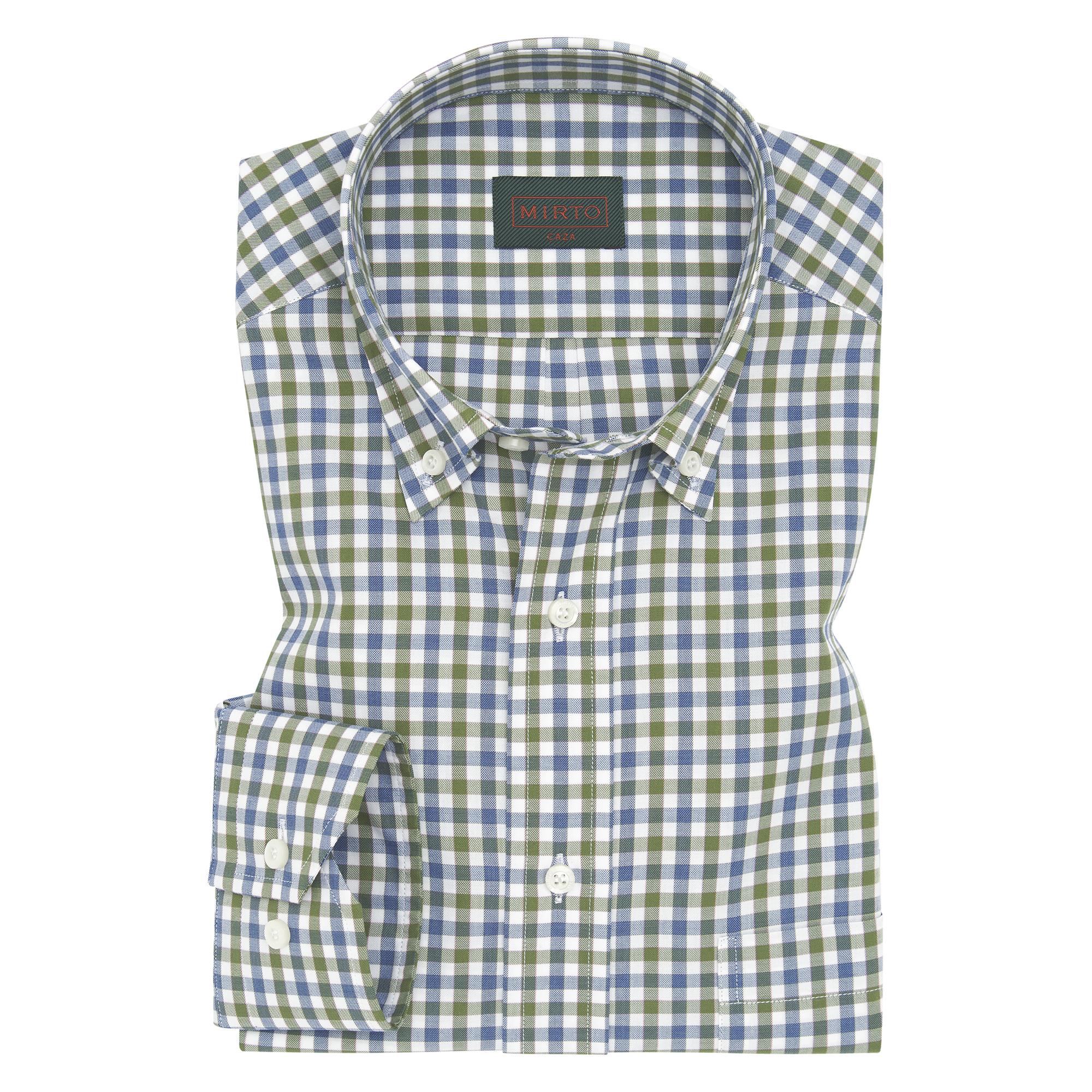 Camisa de Caça Casual Mirto Verde-militar-4