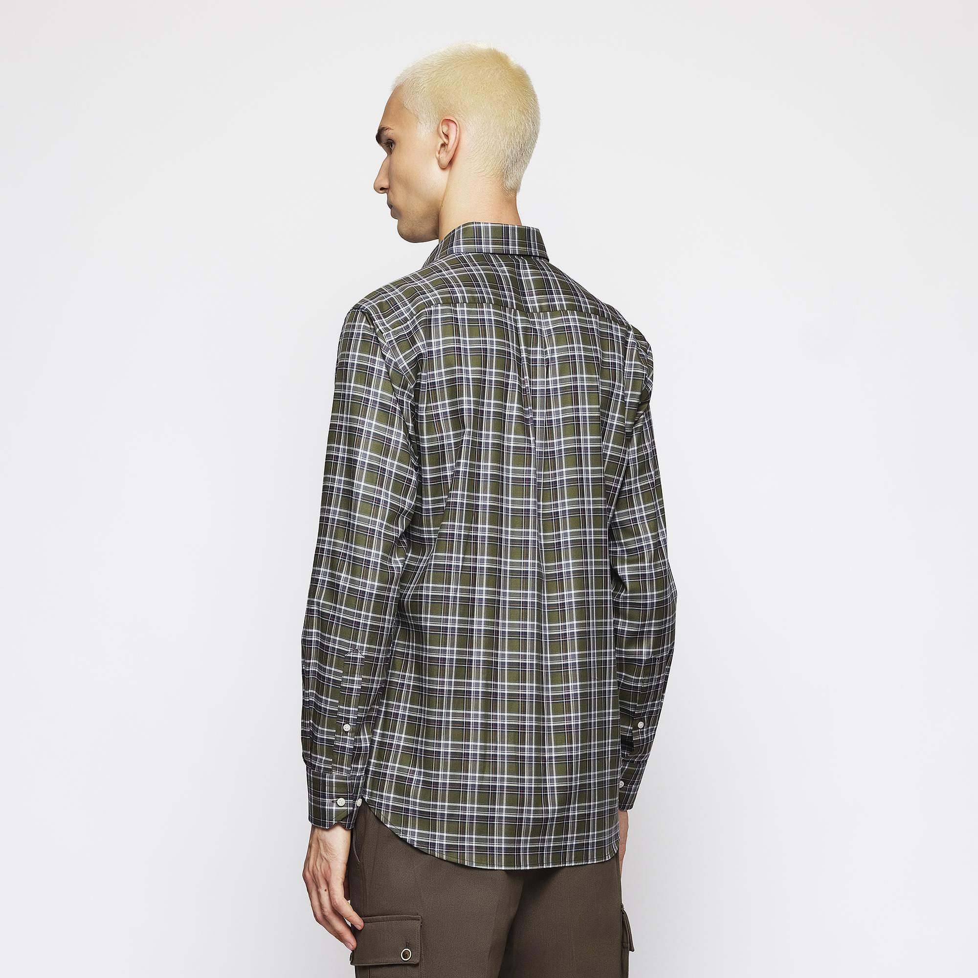Camisa de Caça Casual Mirto Verde-militar-2