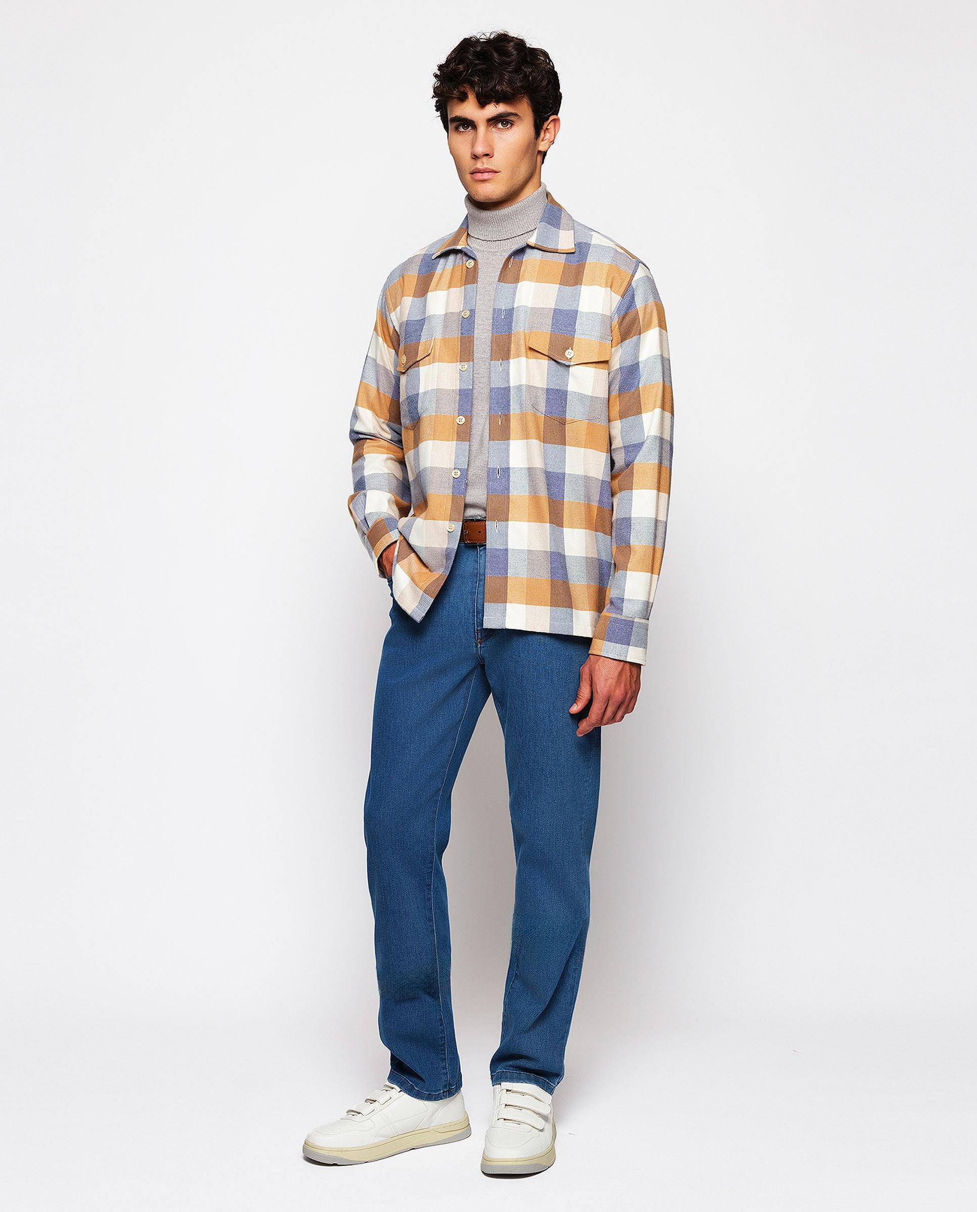 Jeans Regular de 5 Bolsos Azul-claro-4