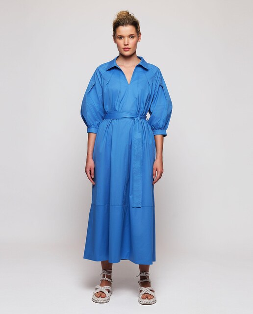 Imagem 0 de Vestido Midi em Algodão Elástico