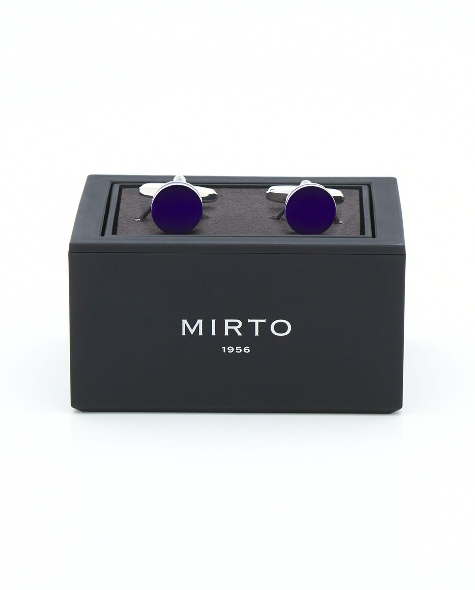 Botões de Punho com Design Personalizado Azul-1