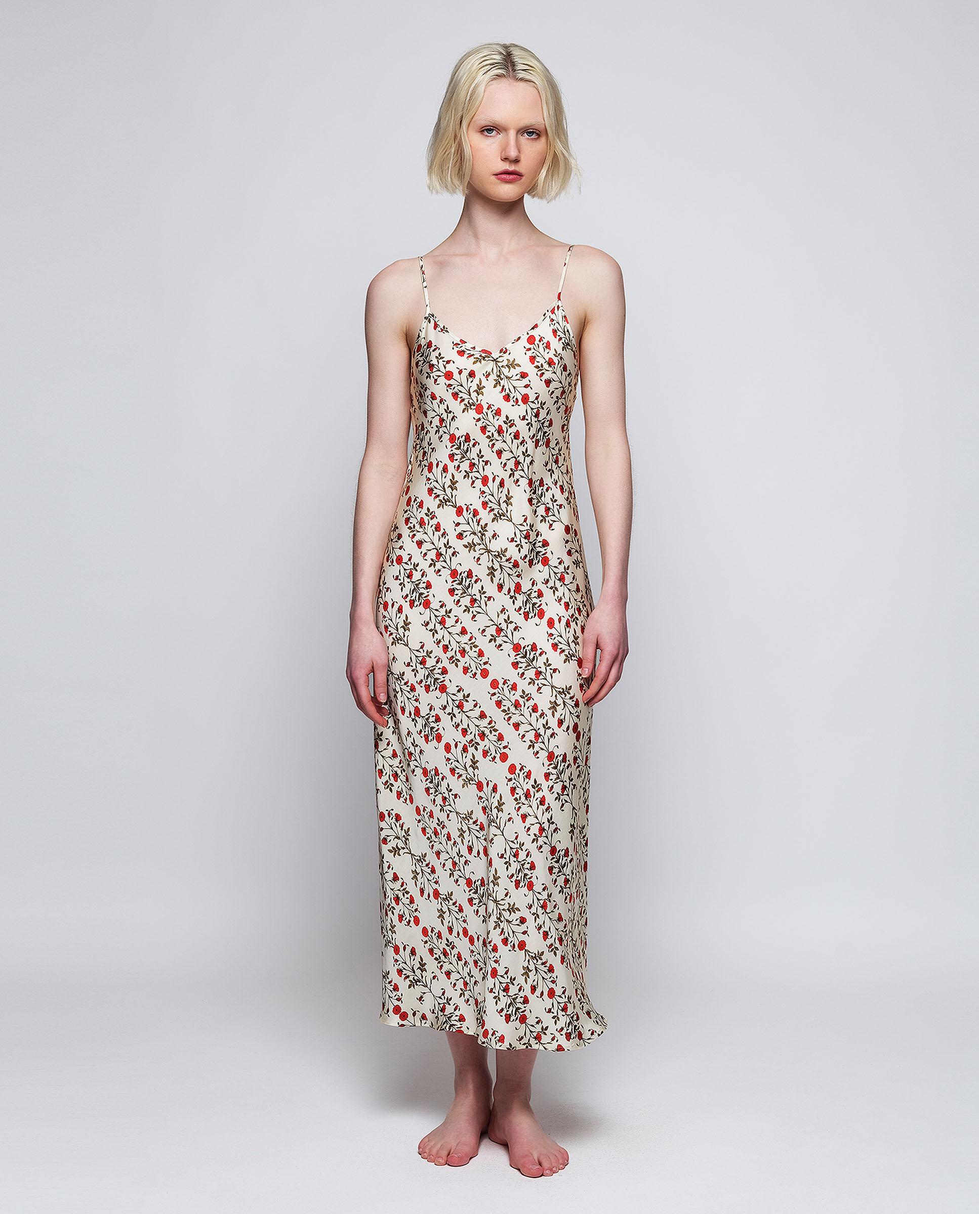 Imagem 0 de Camisa de Dormir Slip Dress com Estampado Floral