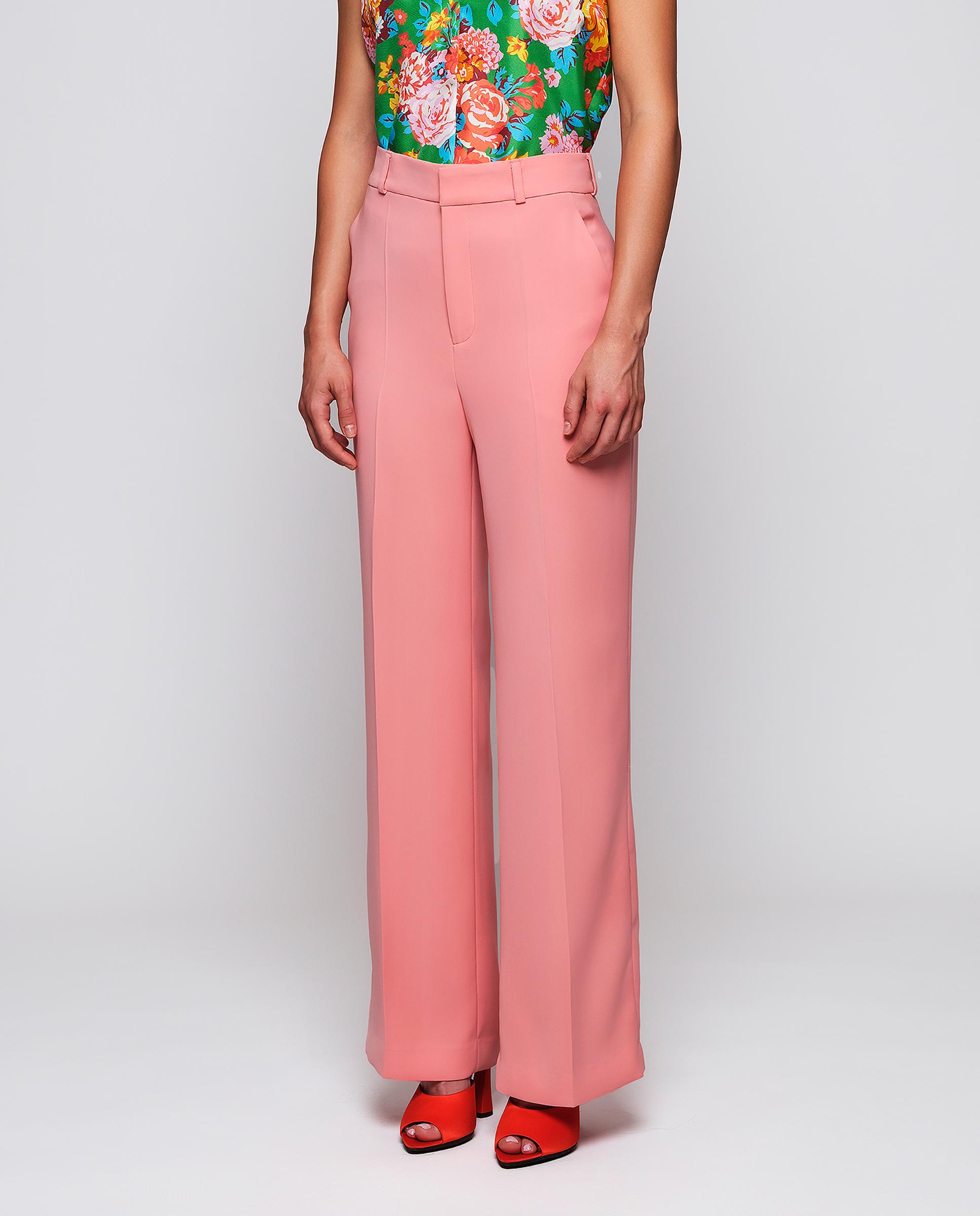 Imagem 0 de Calças Retas Lisas de Fato