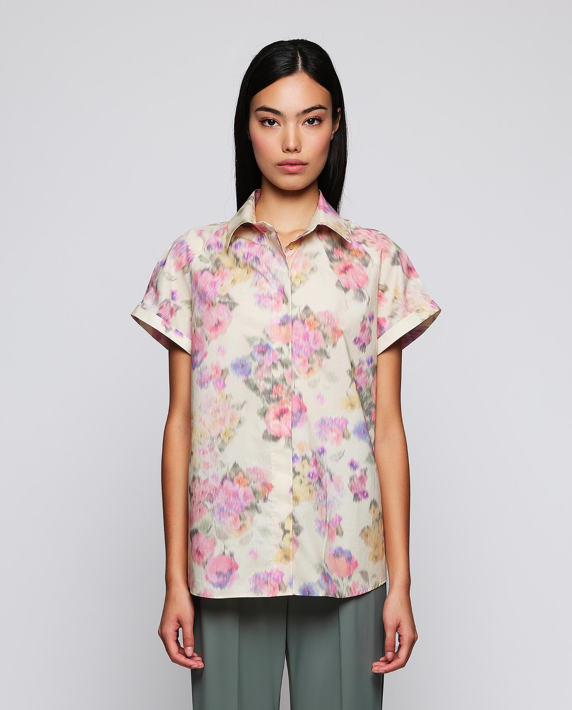 Imagem 0 de Camisa com Estampado Floral de Algodão