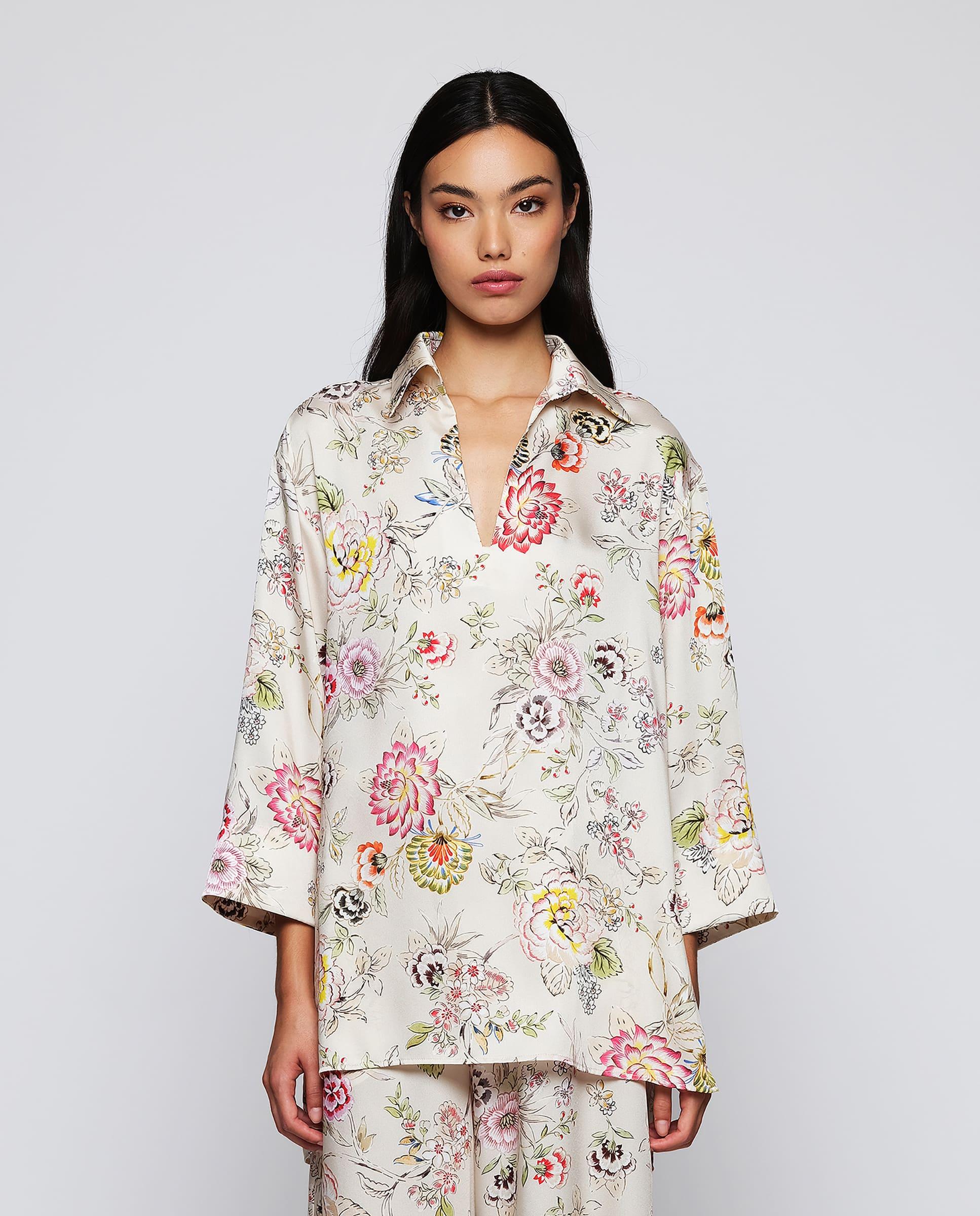 Imagem 0 de Blusa Fluida com Estampado Floral