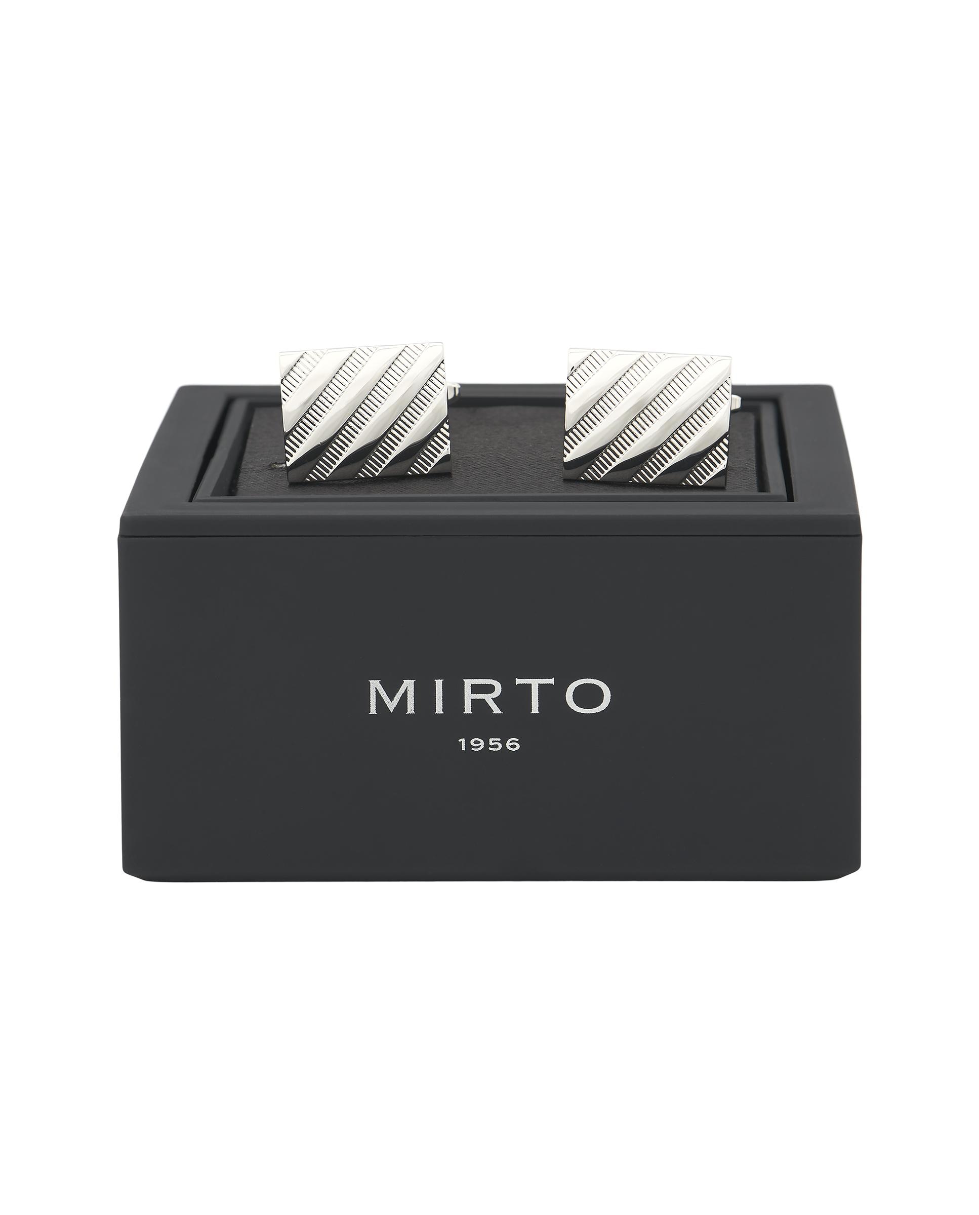 Imagem 0 de Botões de Punho Retangulares com Relevo Interior