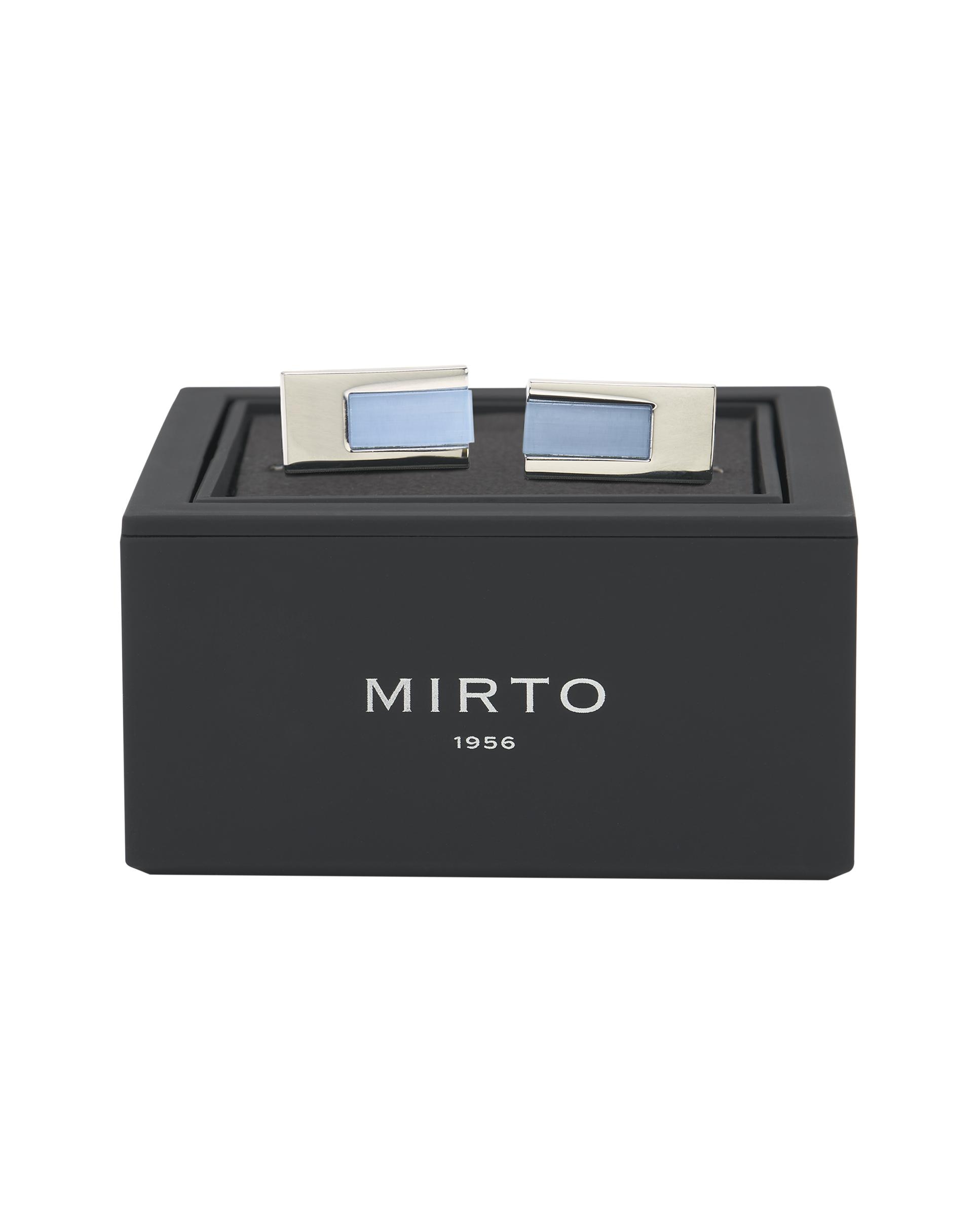 Imagem 0 de Botões de Punho Retangulares com Esmalte Interior