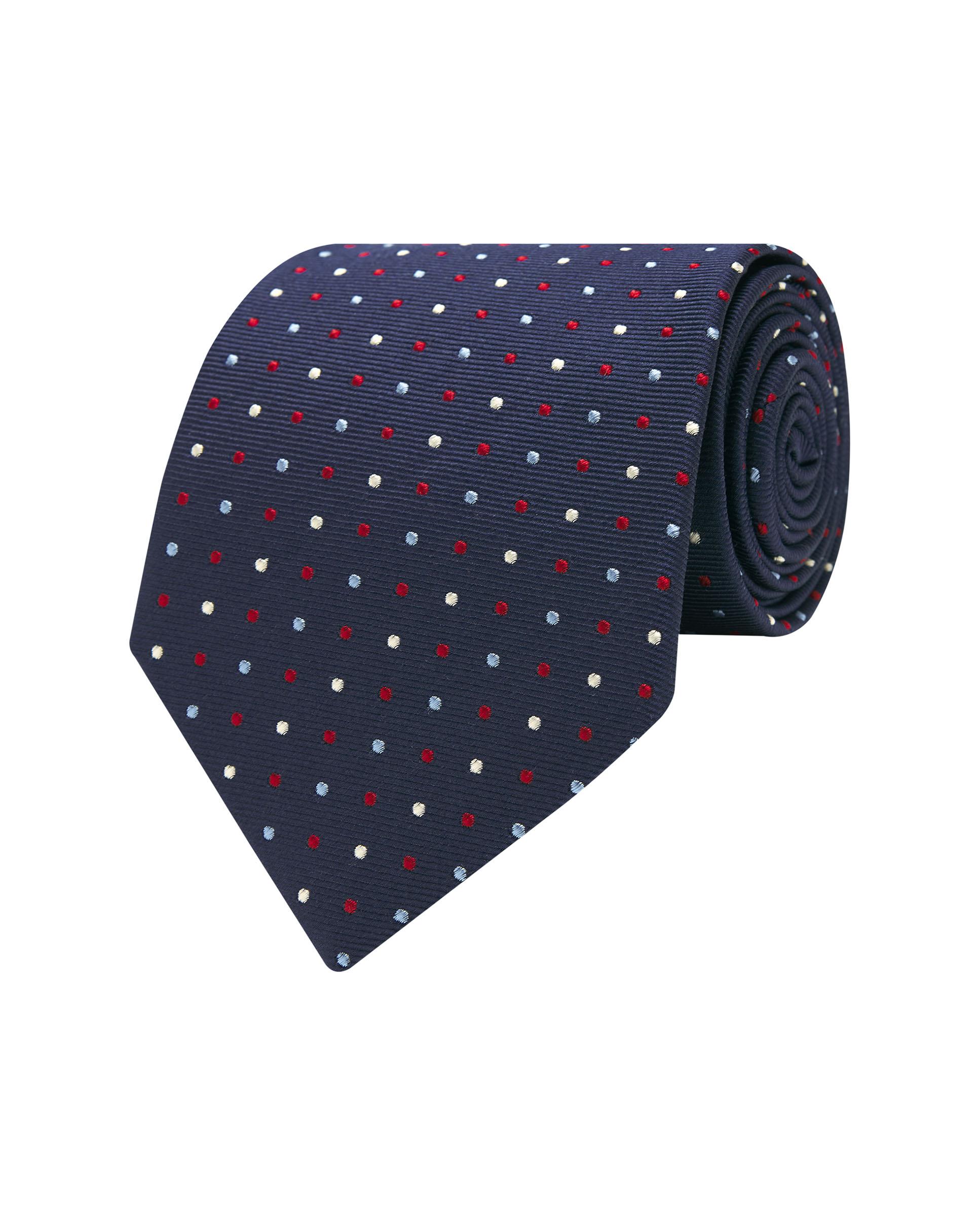 Gravata Jacquard Microdesenho de Seda Natural Azul-1