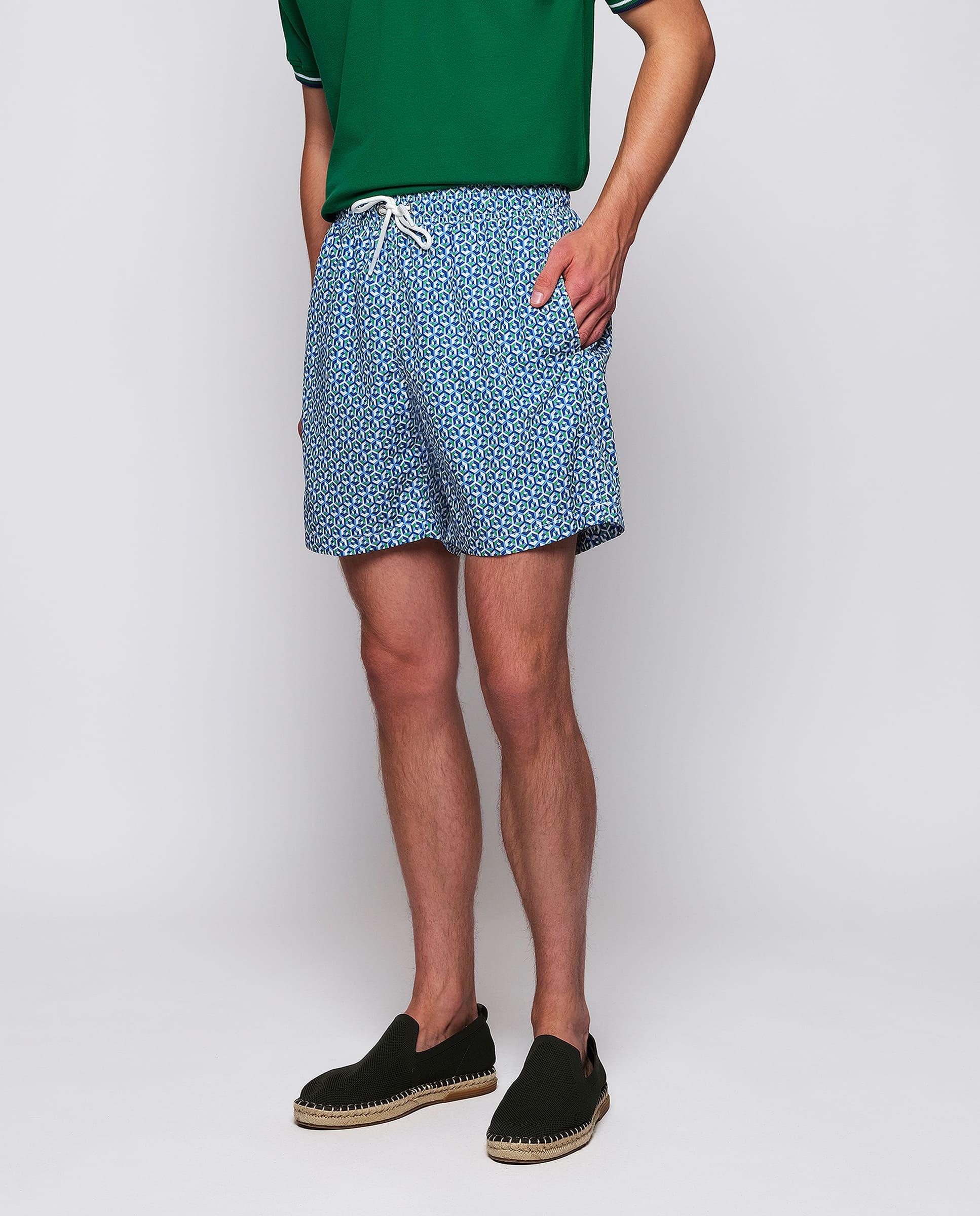 Imagem 0 de Fato de Banho Bermuda com Estampado Geométrico