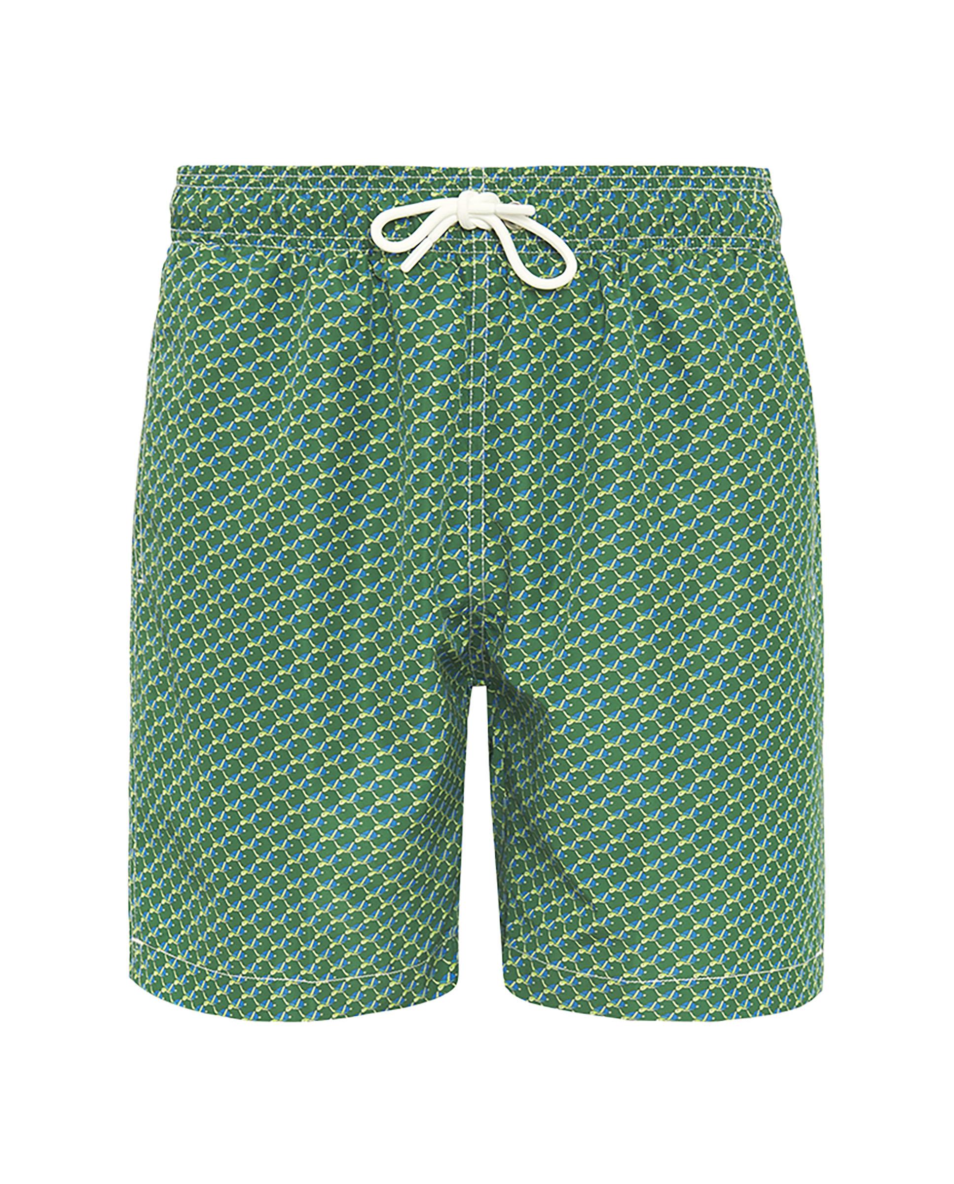 Fato de Banho Bermuda com Estampado de Tartarugas Verde-3