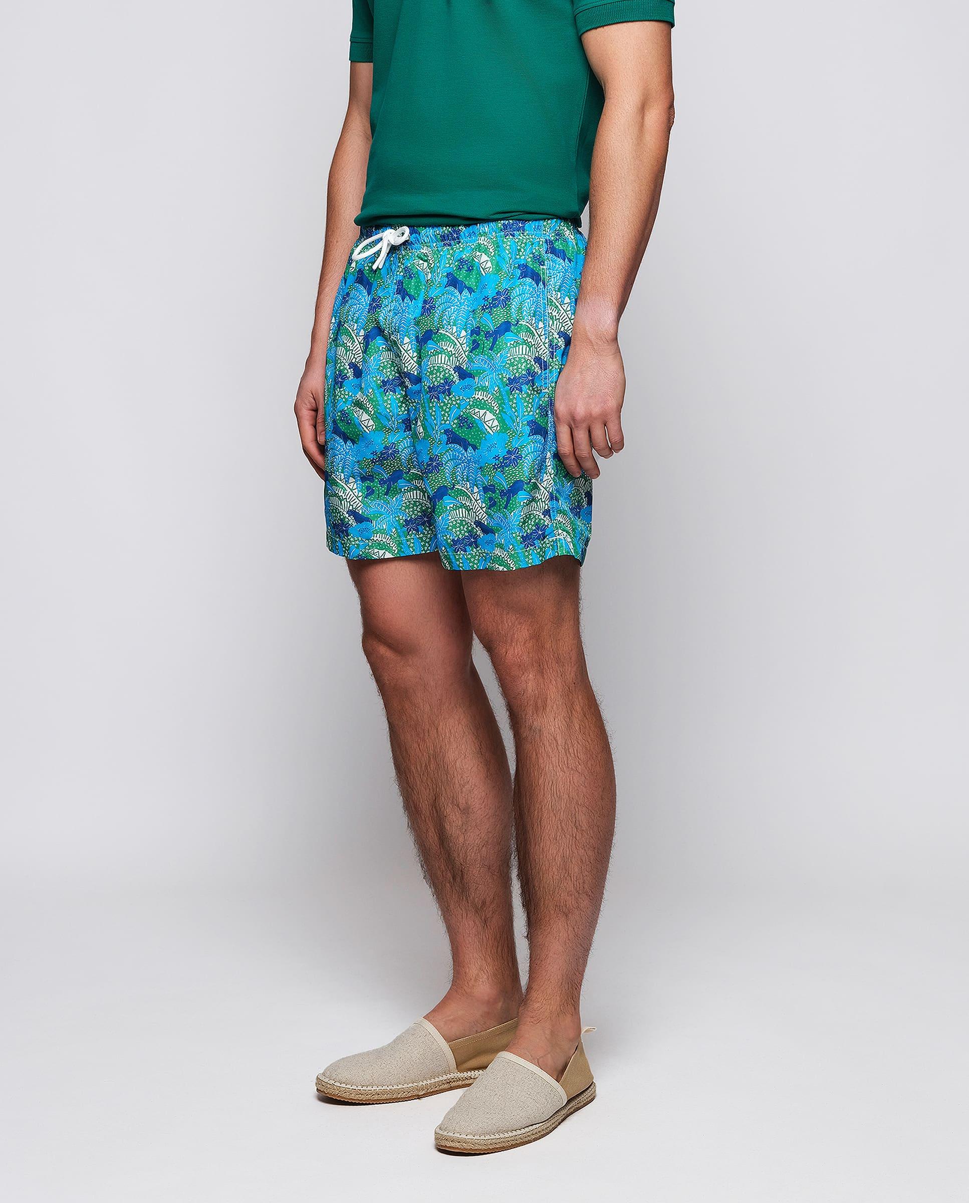 Imagem 0 de Fato de Banho Bermuda com Estampado Selva