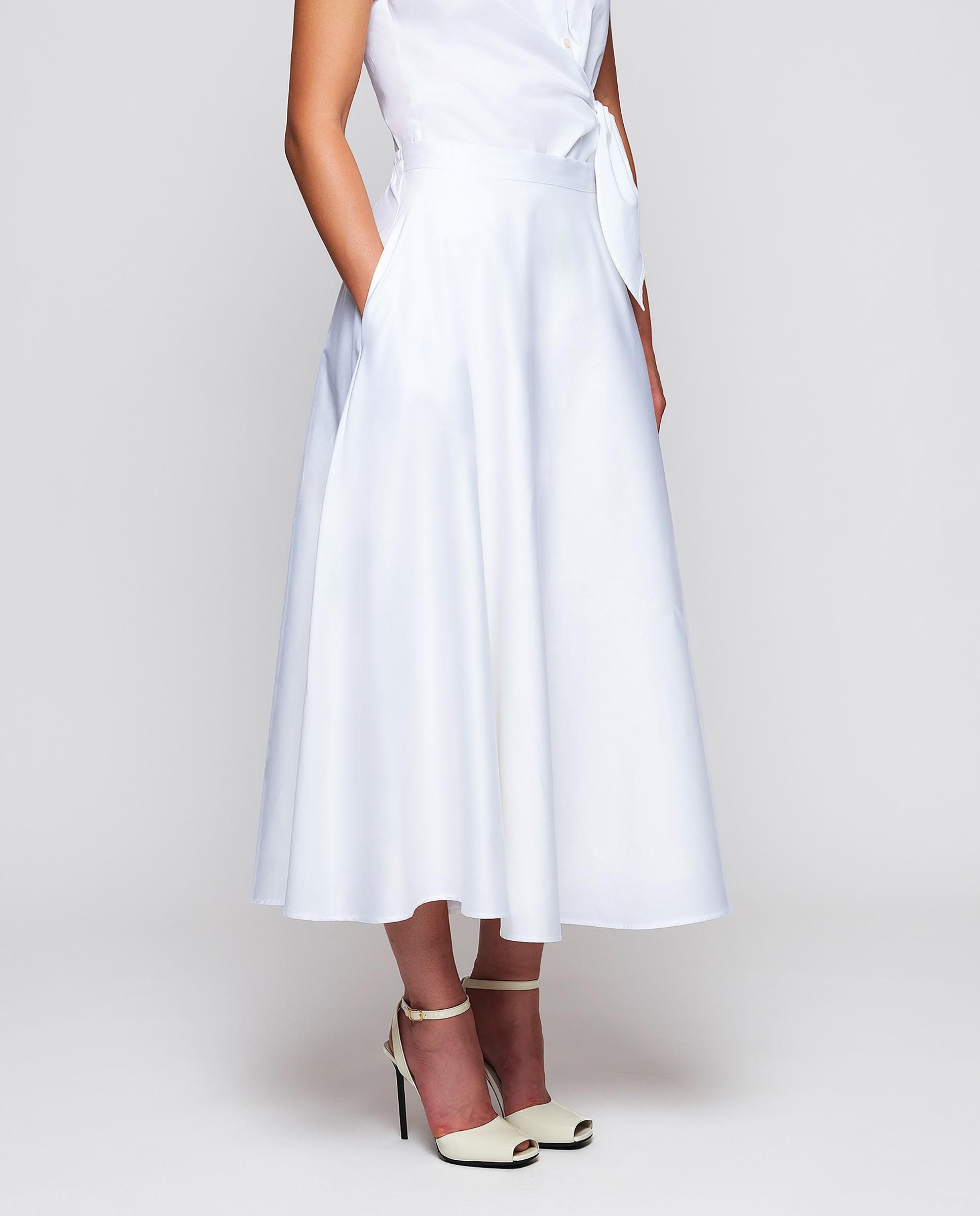 Imagem 0 de Saia Midi de Algodão com Volume