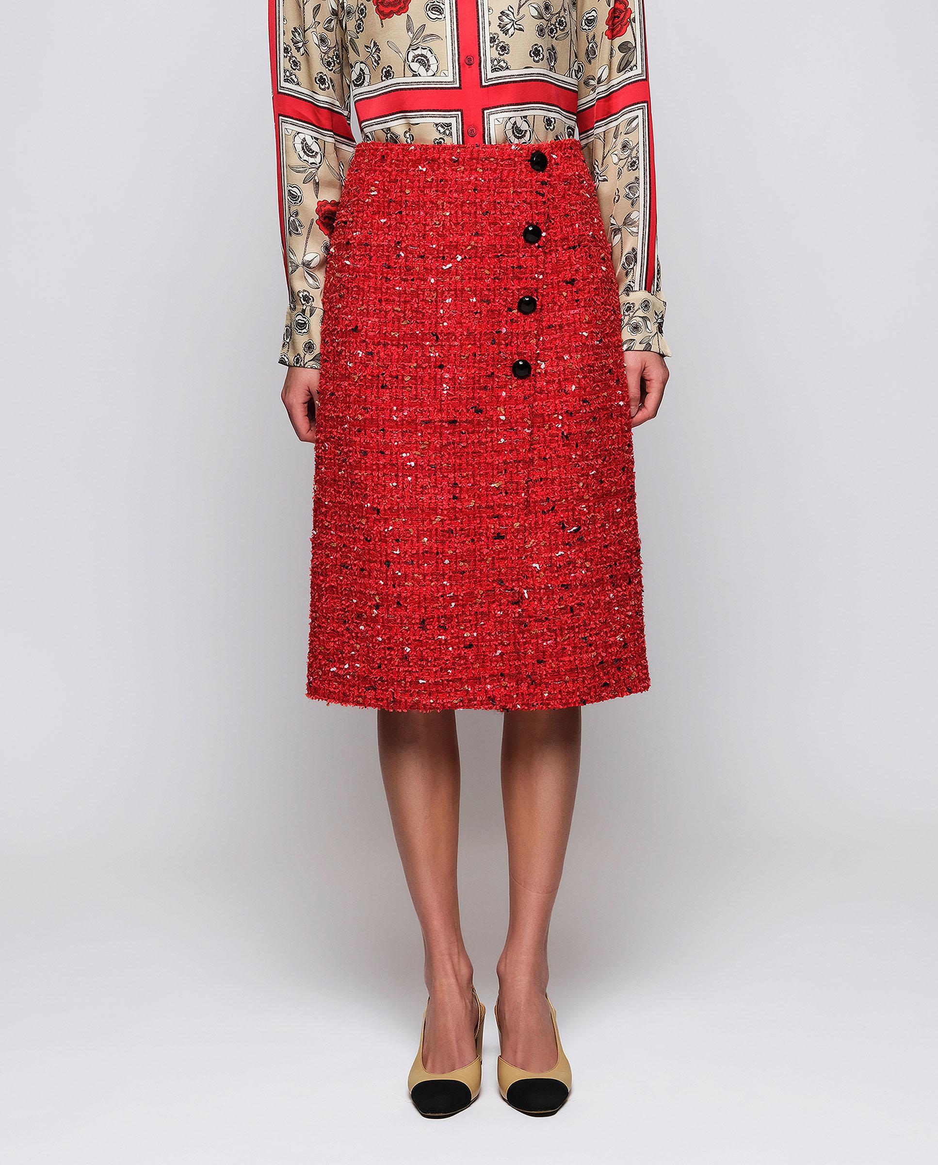 Imagem 0 de Saia Midi de Tweed