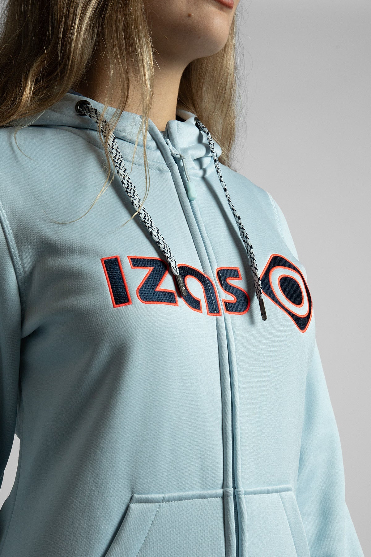 Sweatshirt Desportiva Duero W Jacket Izas Azul claro / azul marinho-6