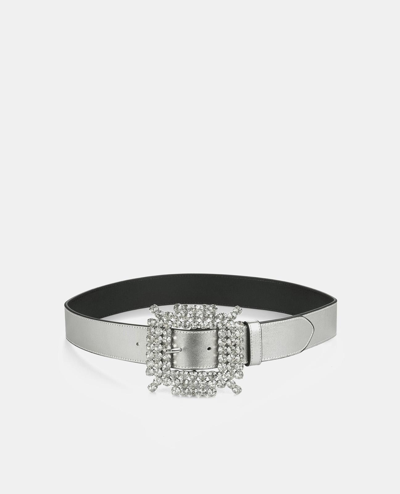 Imagem 0 de Cinto de Pele com Fivela de Pedreria