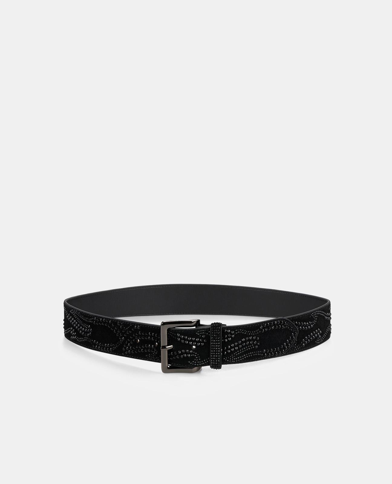 Imagem 0 de Cinto com Detalhe em Chamas de Pedraria