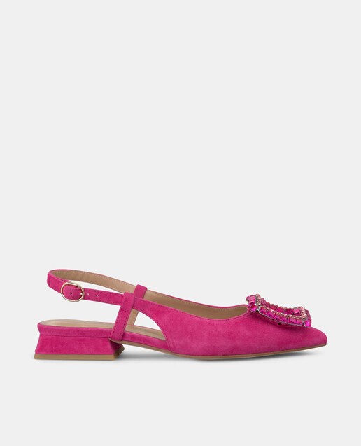Imagem 0 de Sapatos Rasos com Adorno de Pedraria e Biqueira Pontiaguda