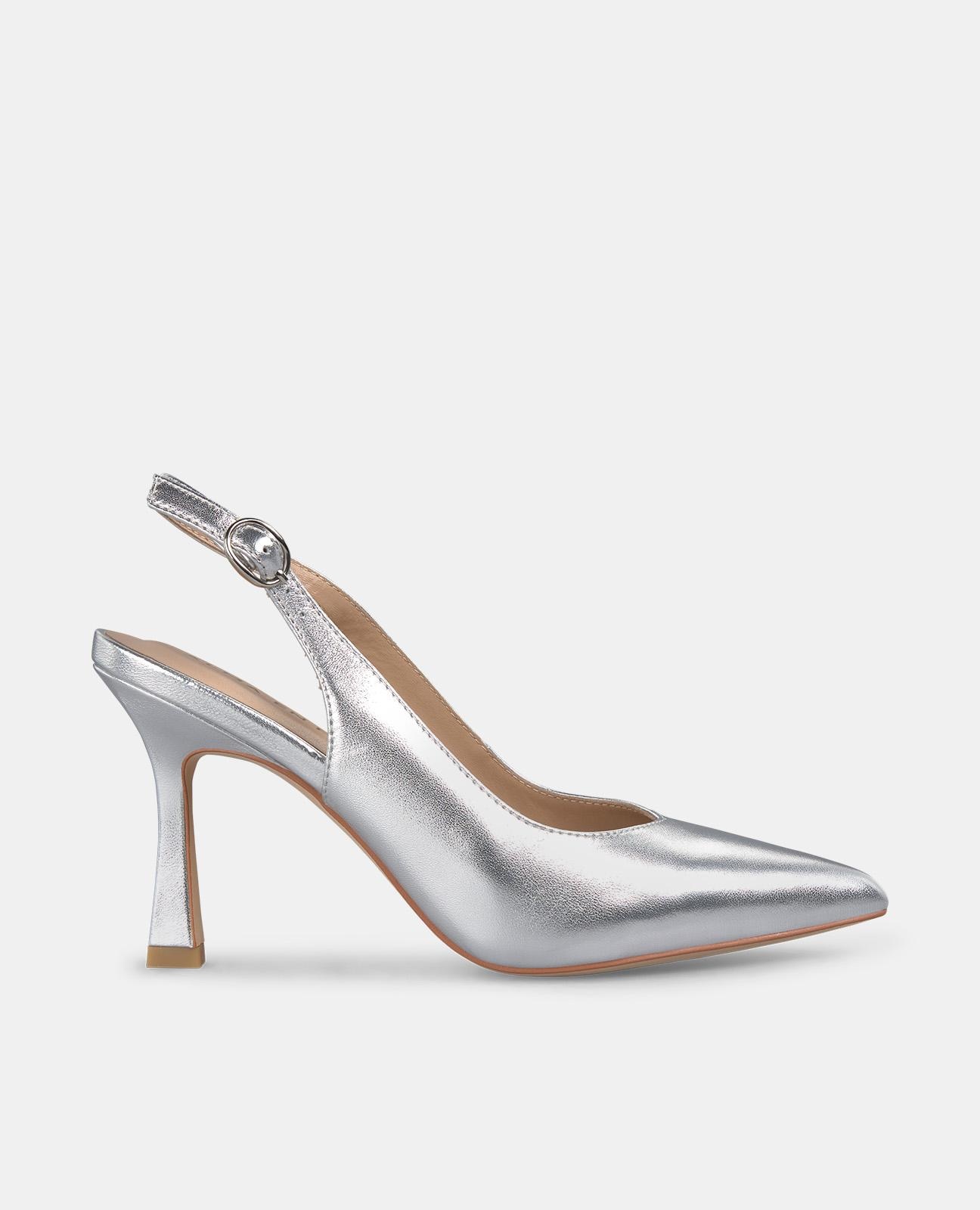 Imagem 0 de Sapatos de Salto com Fecho de Fivela e Biqueira Afiada