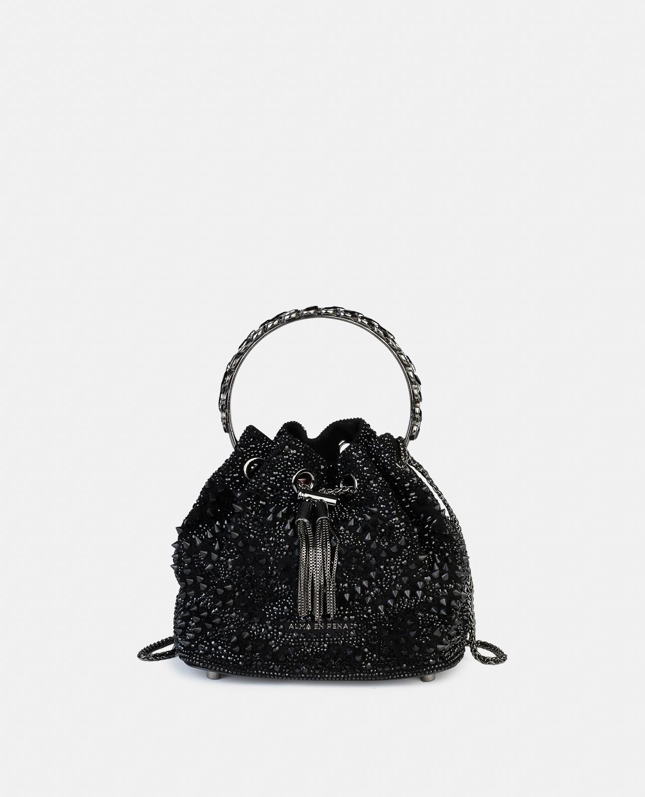 Imagem 0 de Mala a Tiracolo Tipo Bomboneira de Pele com Alça de Corrente