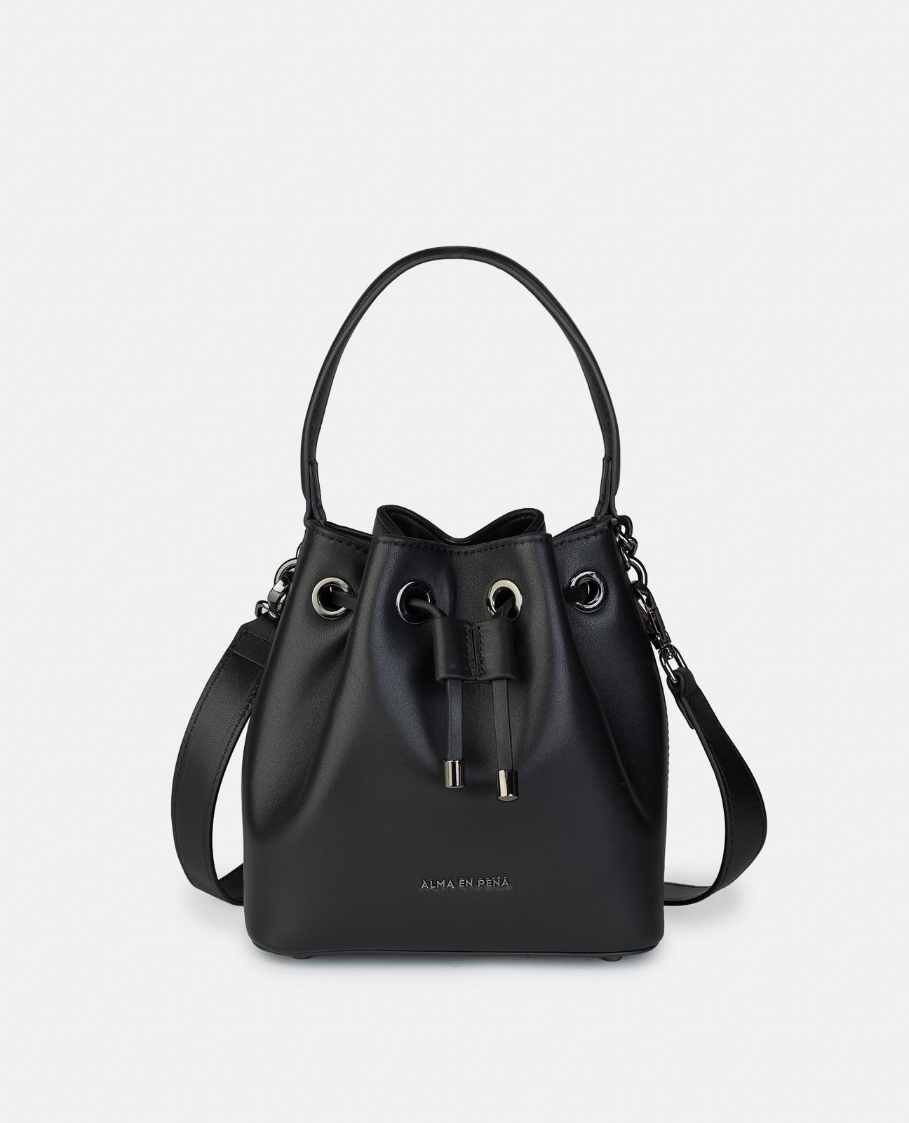 Imagem 0 de Mala a Tiracolo de Pele Estilo Bombonera com Fecho Ajustável