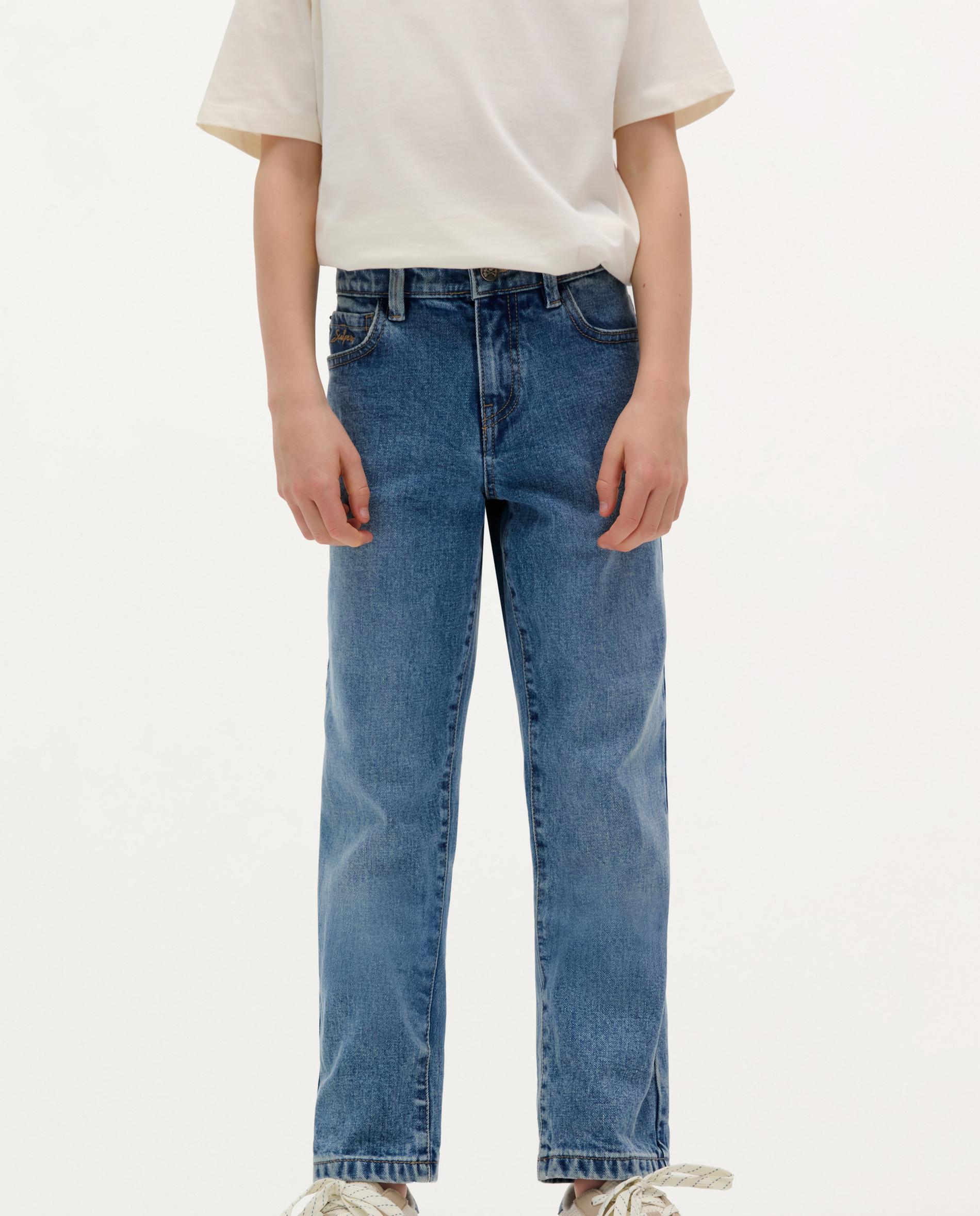 Jeans Infantil de Algodão Regular Fit Denim-2