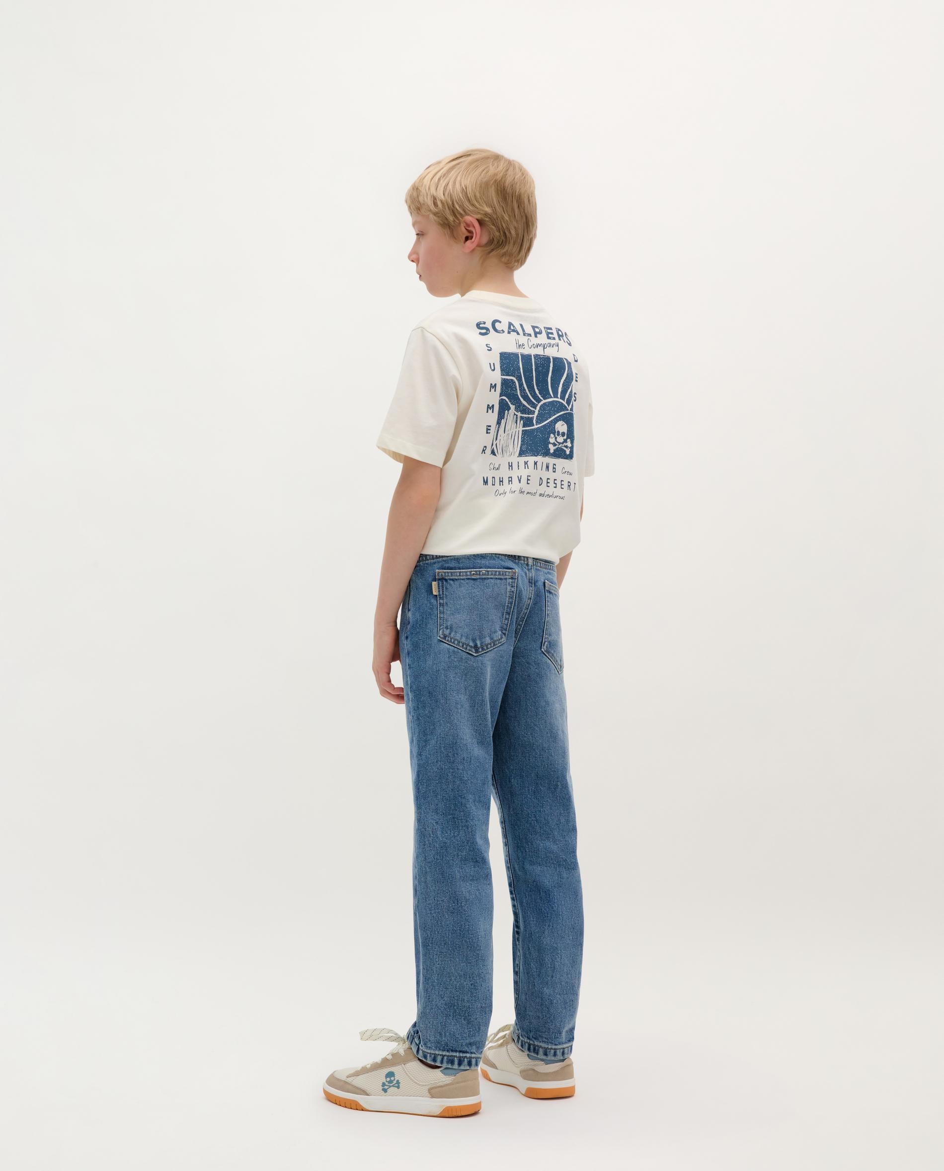 Jeans Infantil de Algodão Regular Fit Denim-4