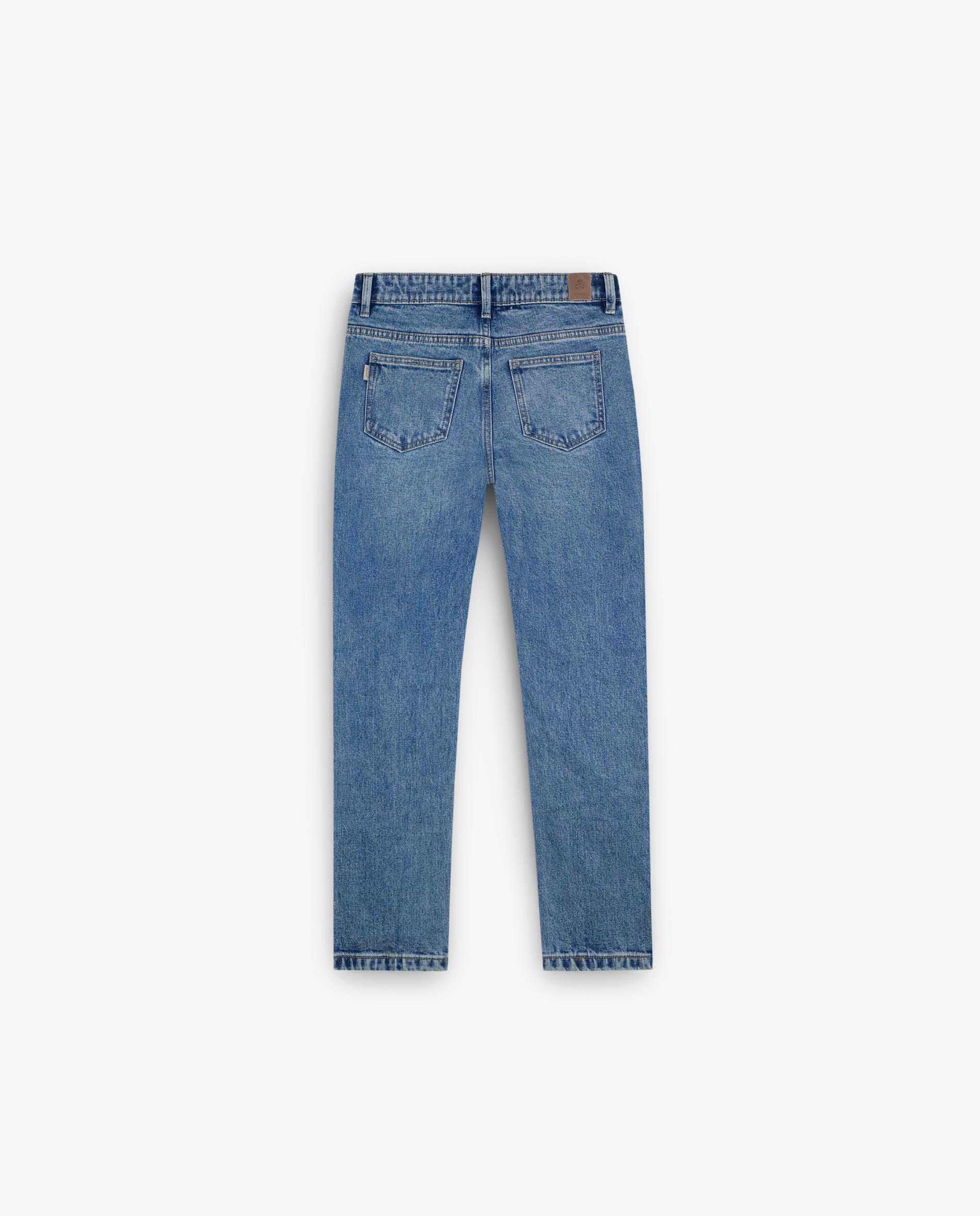 Jeans Infantil de Algodão Regular Fit Denim-6