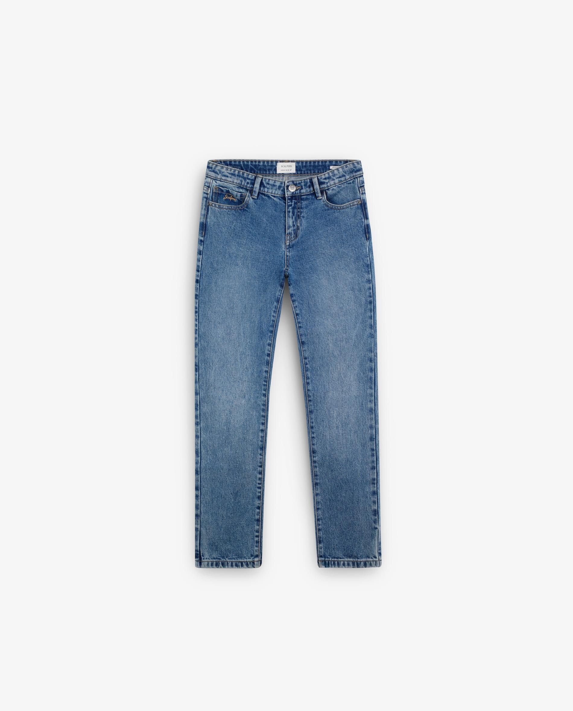 Jeans Infantil de Algodão Regular Fit Denim-5