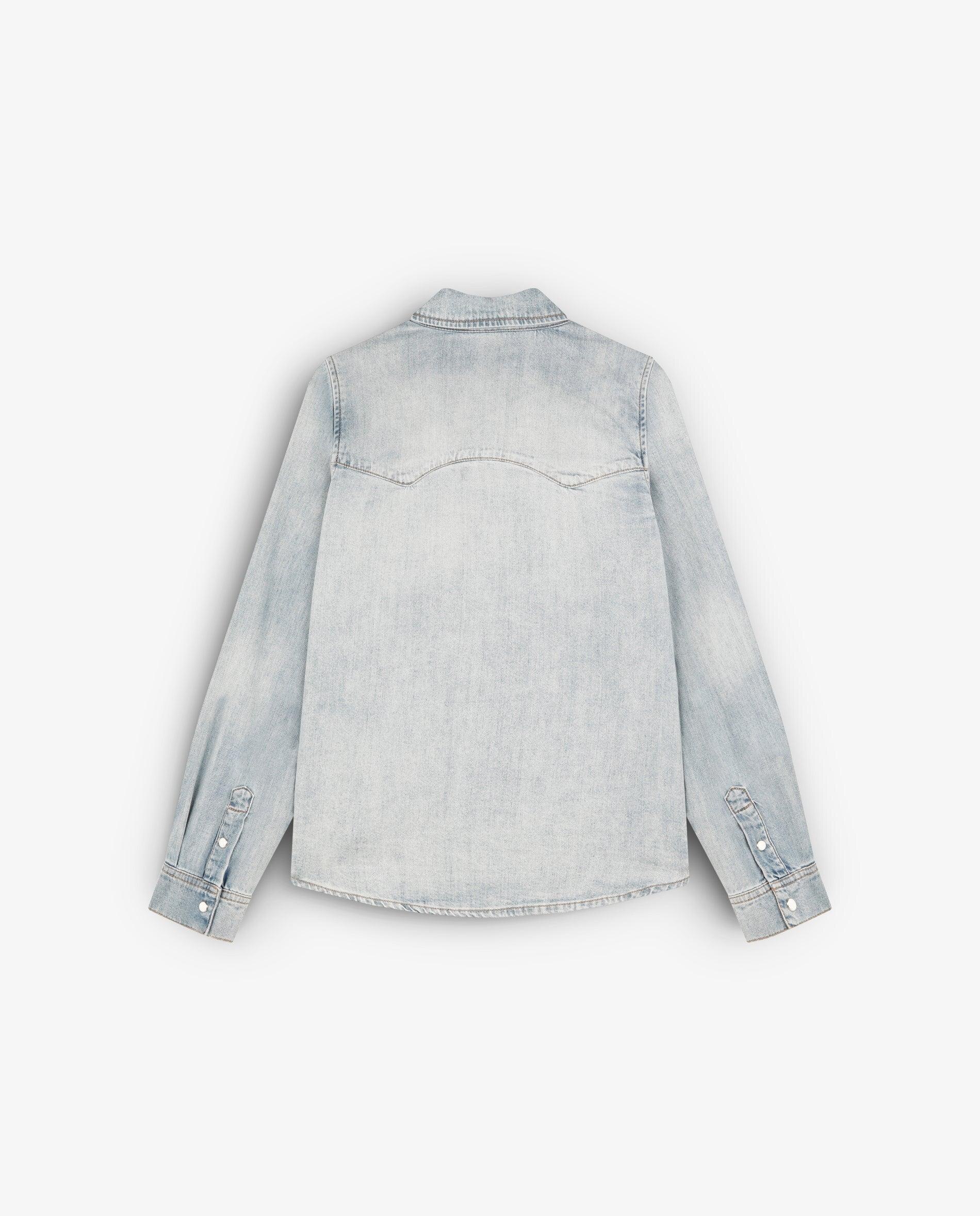 Blusa Jeans de Algodão Azul-5