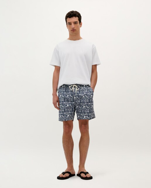 Imagem 0 de Fato de Banho Bermudas Estampadas com Ajuste de Cordão