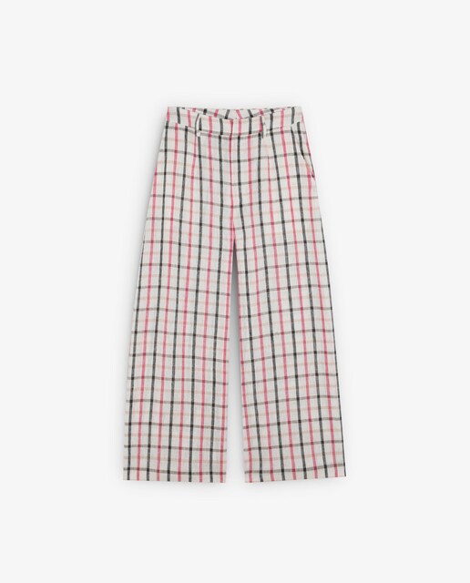 Imagem 0 de Calças Culotte Regular Fit aos Quadrados