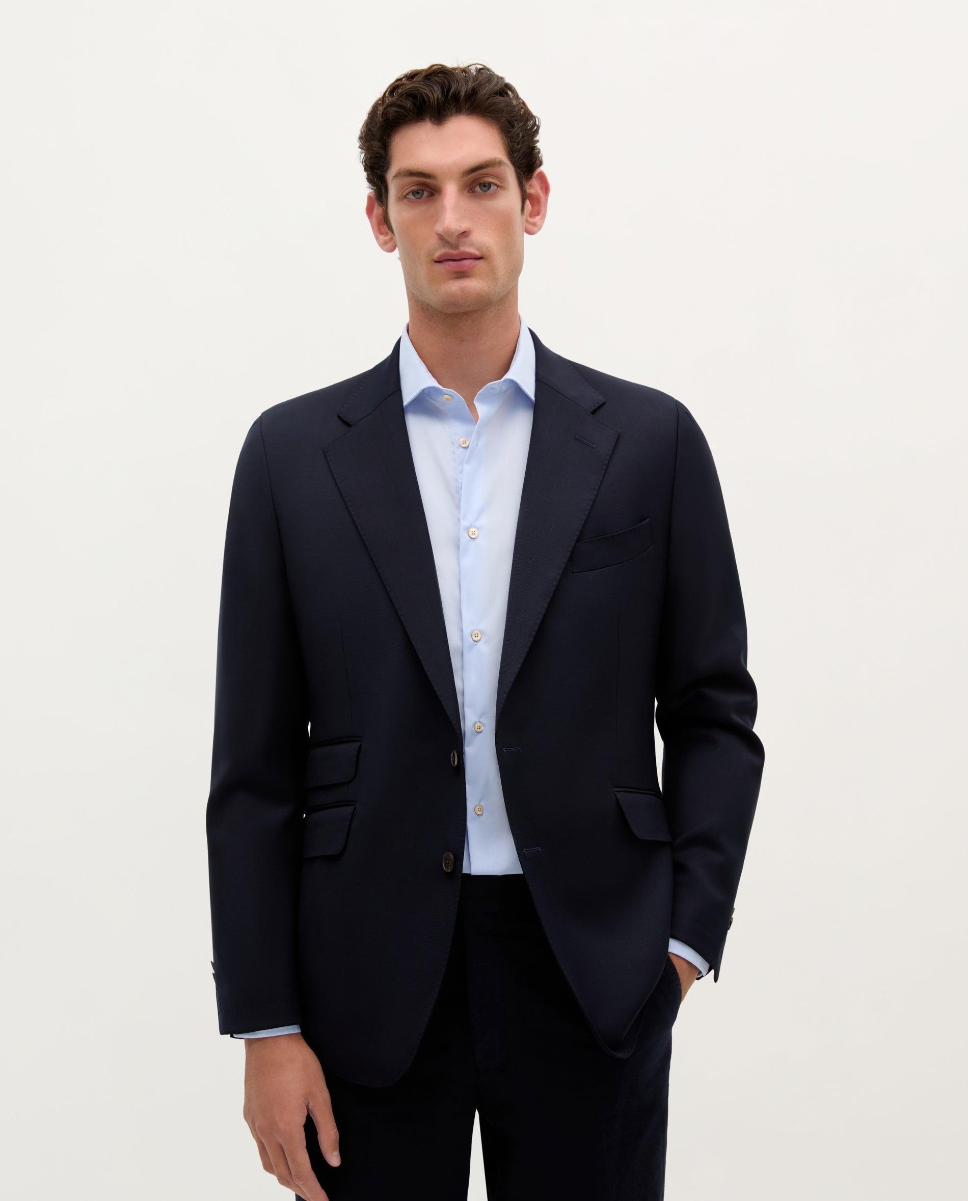 Blazer de Lã Slim Fit Navy-2