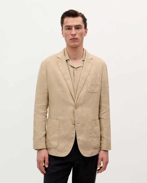 Imagem 0 de Blazer em Linho de Corte Slim Fit