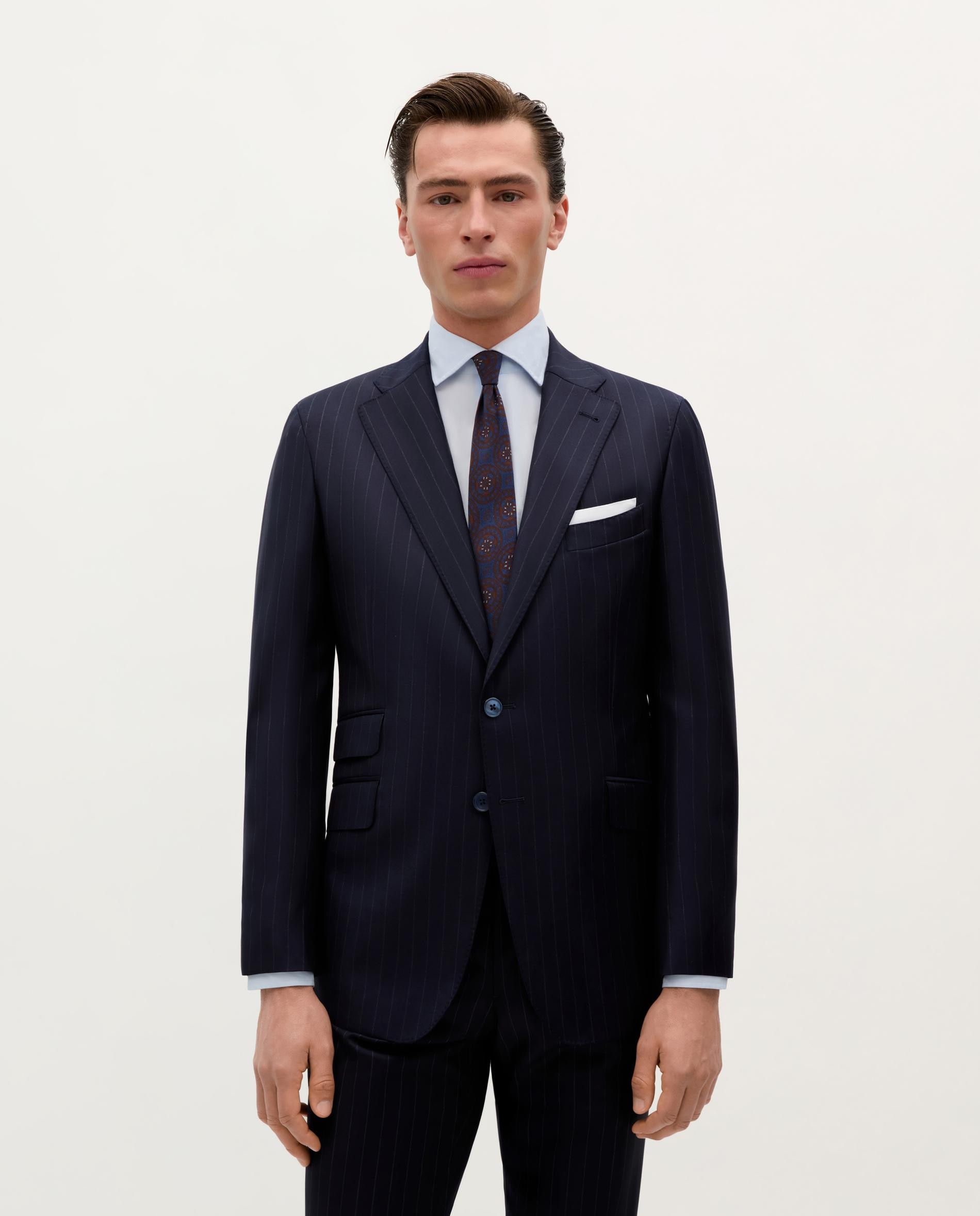 Blazer Regular Fit de Lã Navy-1