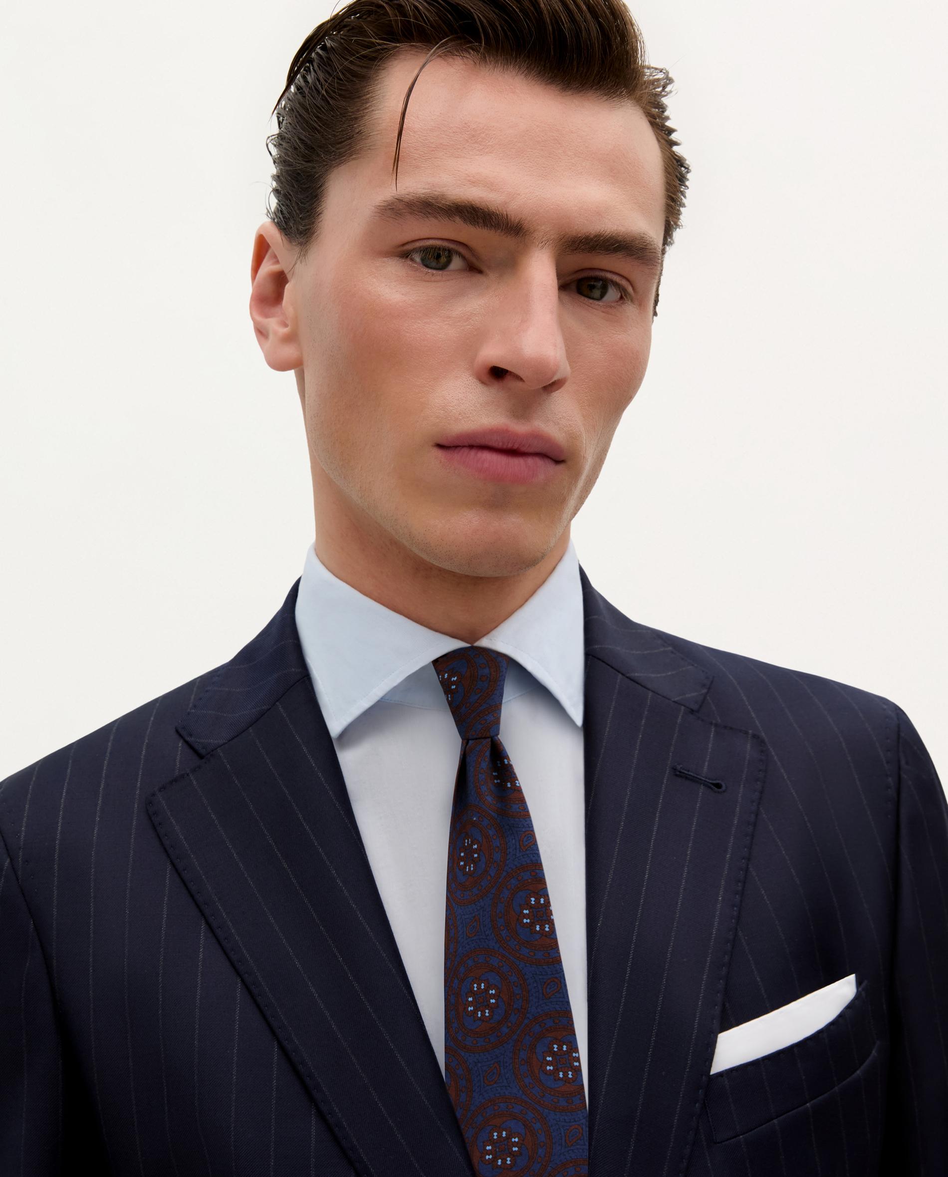 Blazer Regular Fit de Lã Navy-3