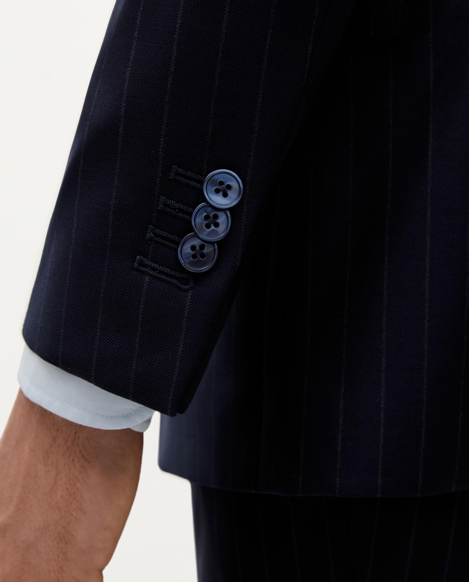 Blazer Regular Fit de Lã Navy-5