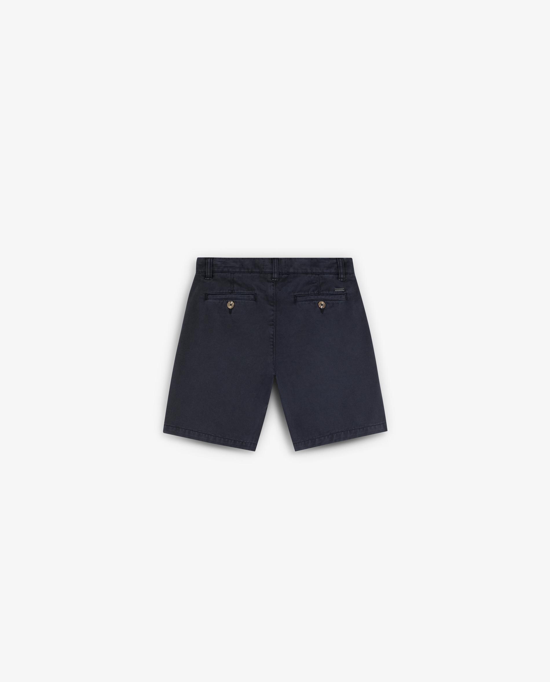 Bermudas Infantil de Algodão com Fecho Zip e Botão Scalpers Azul-marinho-5