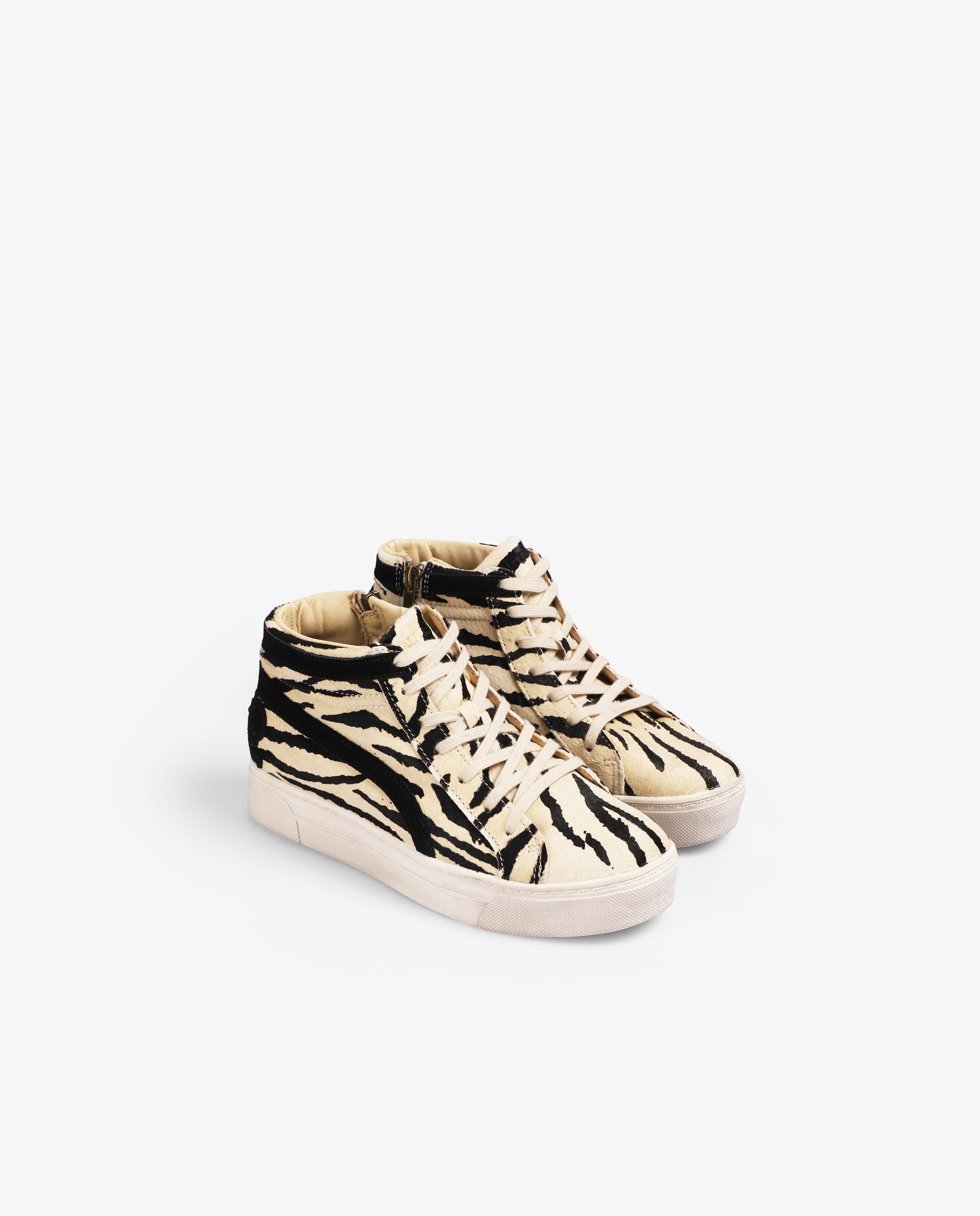 Sapatilhas Altas Abotinadas Animal Print Multicolor-2