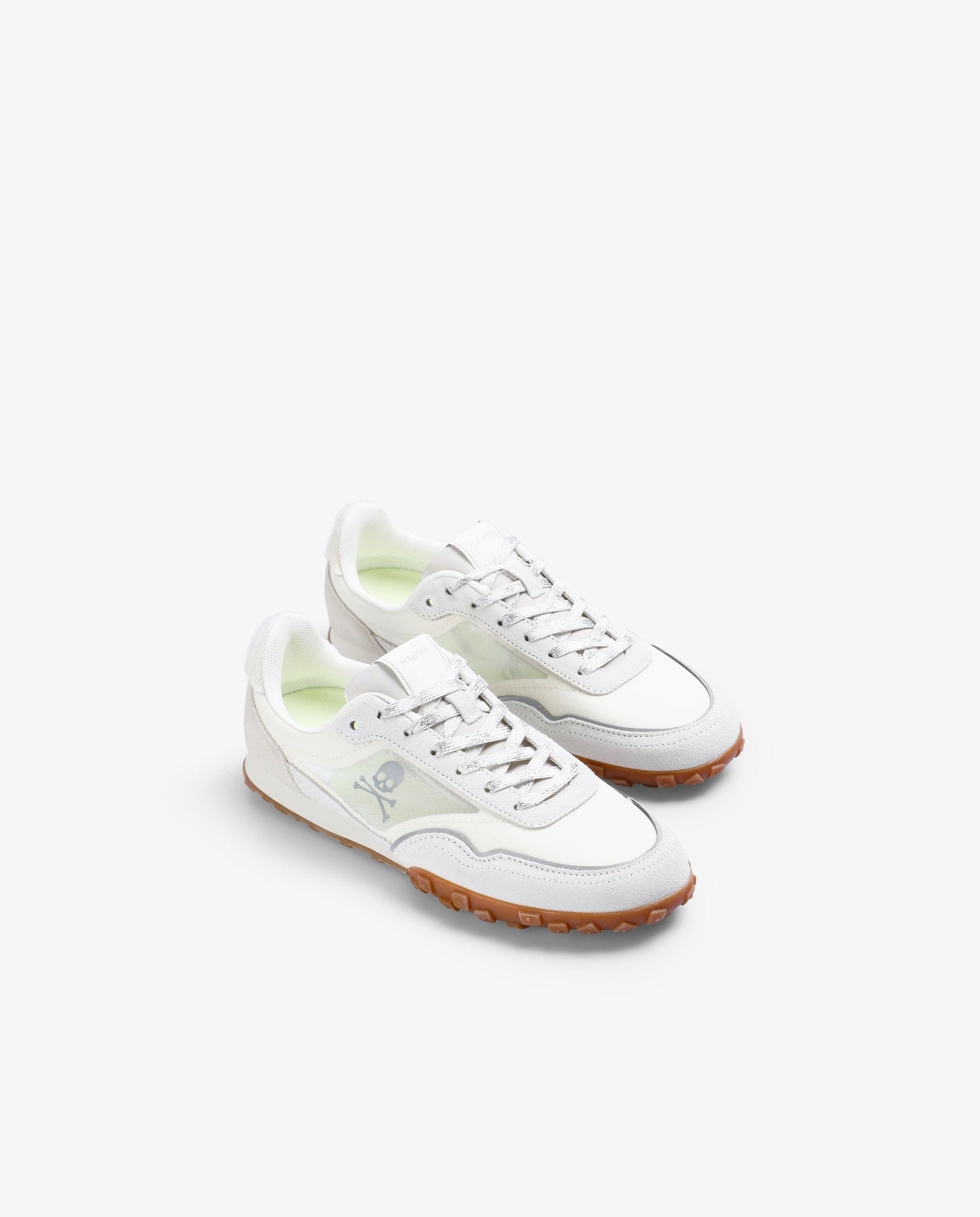 Sapatilhas Desportivas com Logo e Detalhe de Pelo no Calcanhar Branco-2