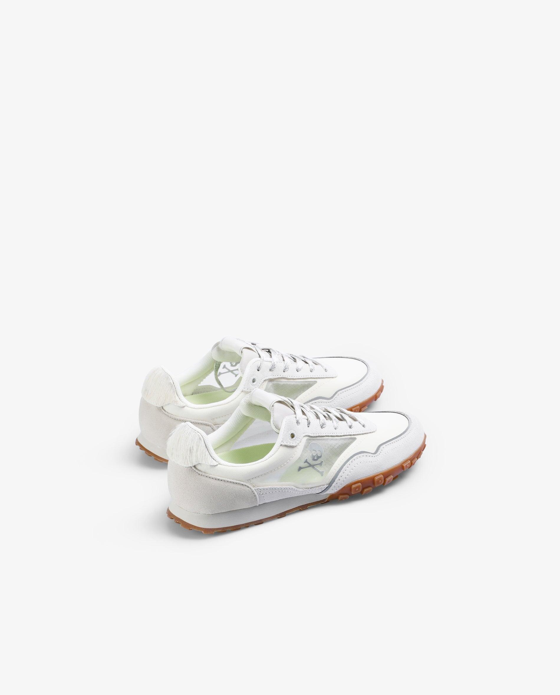 Sapatilhas Desportivas com Logo e Detalhe de Pelo no Calcanhar Branco-3