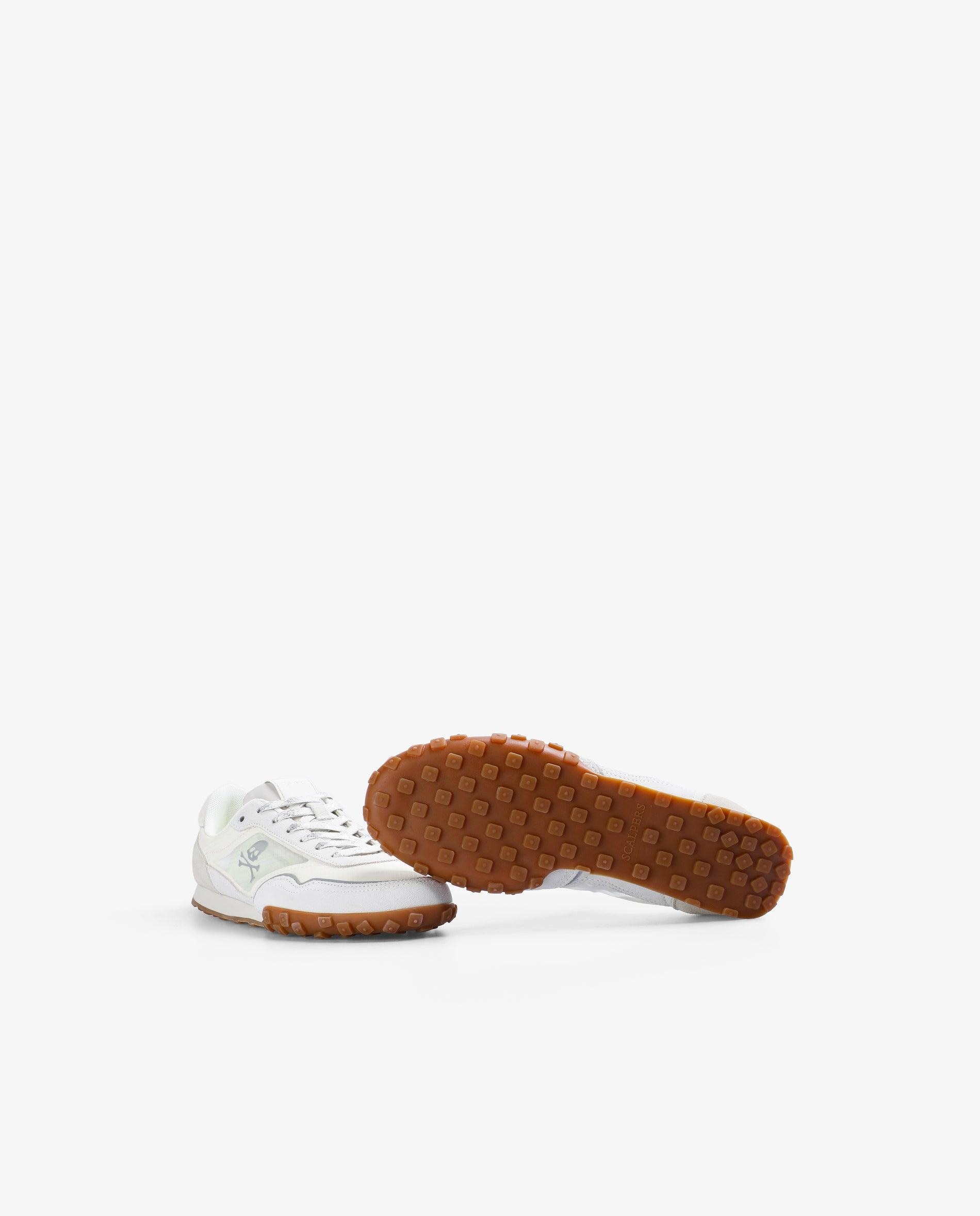 Sapatilhas Desportivas com Logo e Detalhe de Pelo no Calcanhar Branco-4