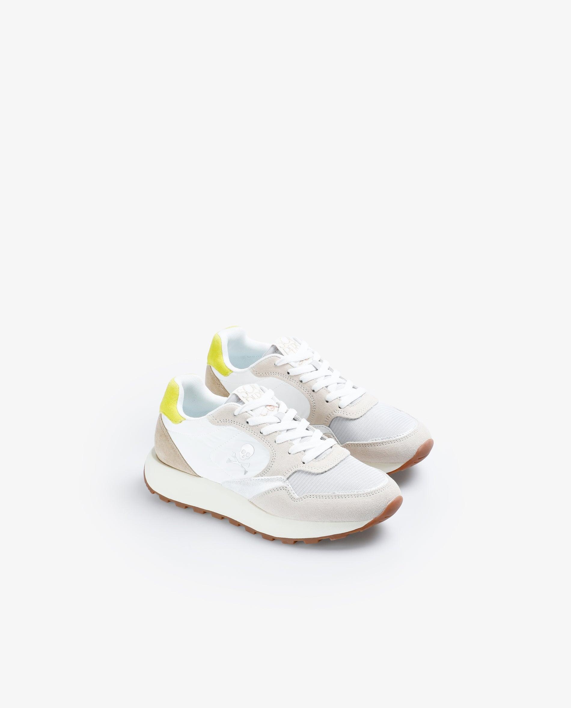 Sapatilhas Desportivas com Fecho de Atacadores e Caveira Metalizada Multicolor-2