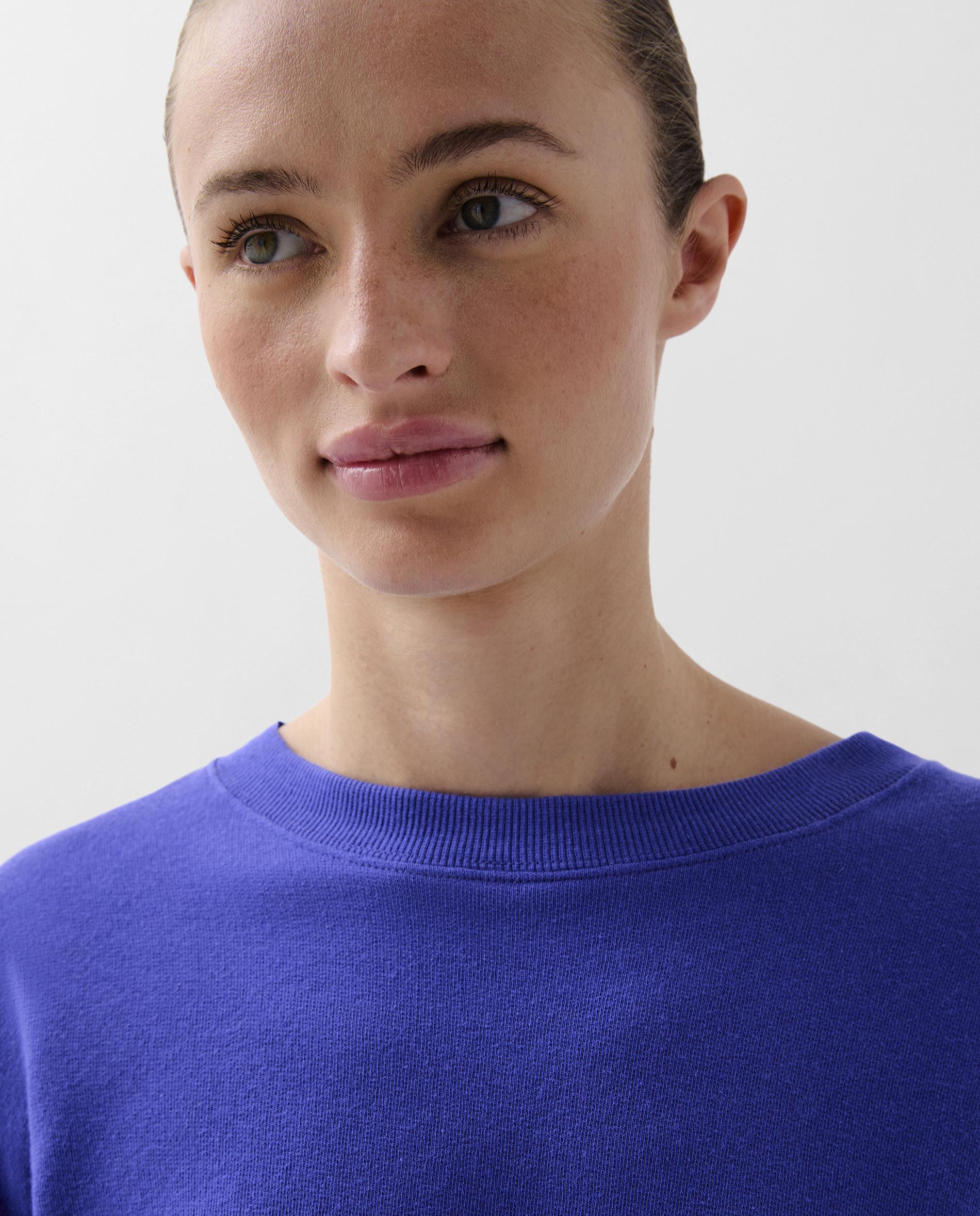 Sweatshirt Oversize com Caveira Bordada Roxo-3