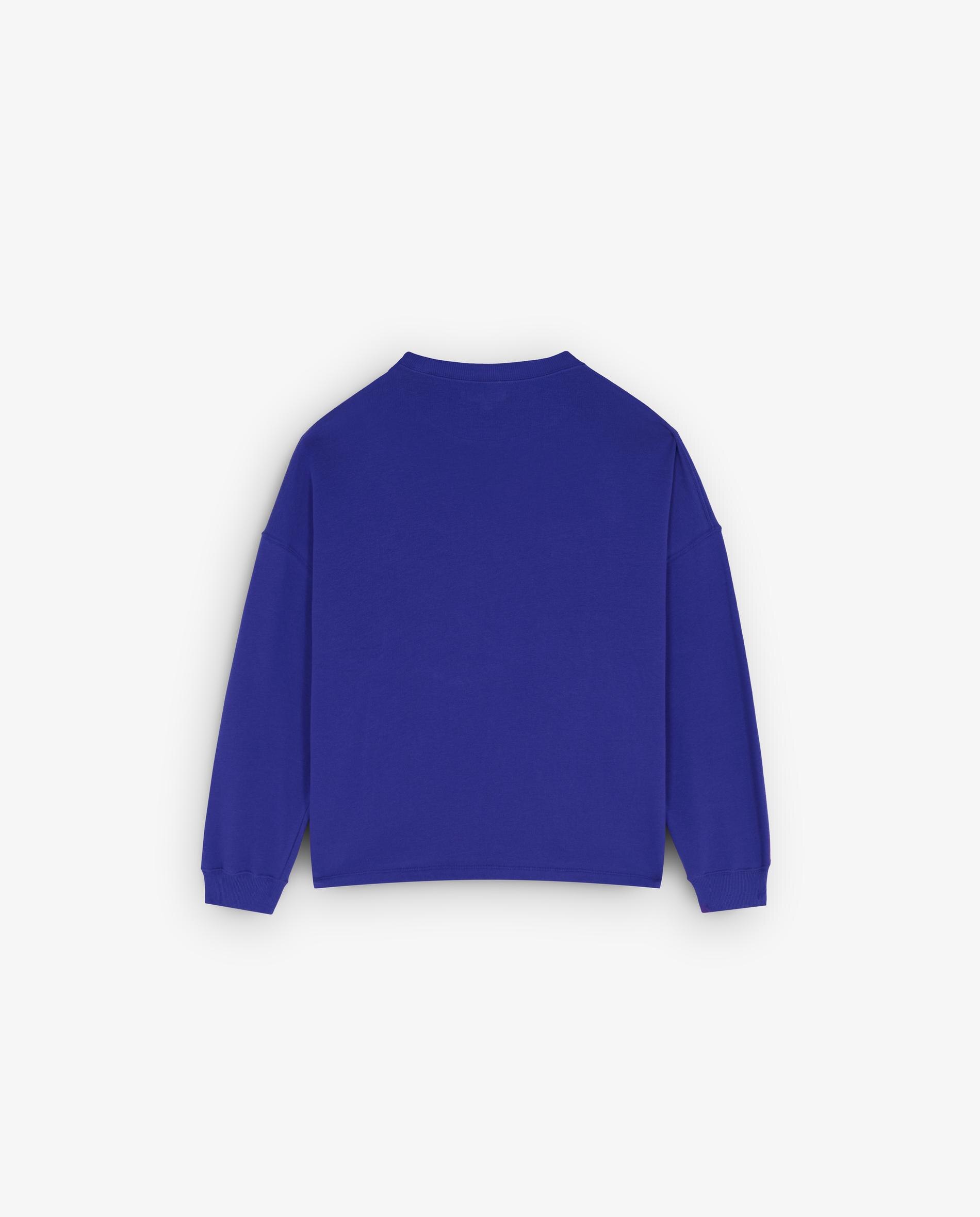 Sweatshirt Oversize com Caveira Bordada Roxo-5