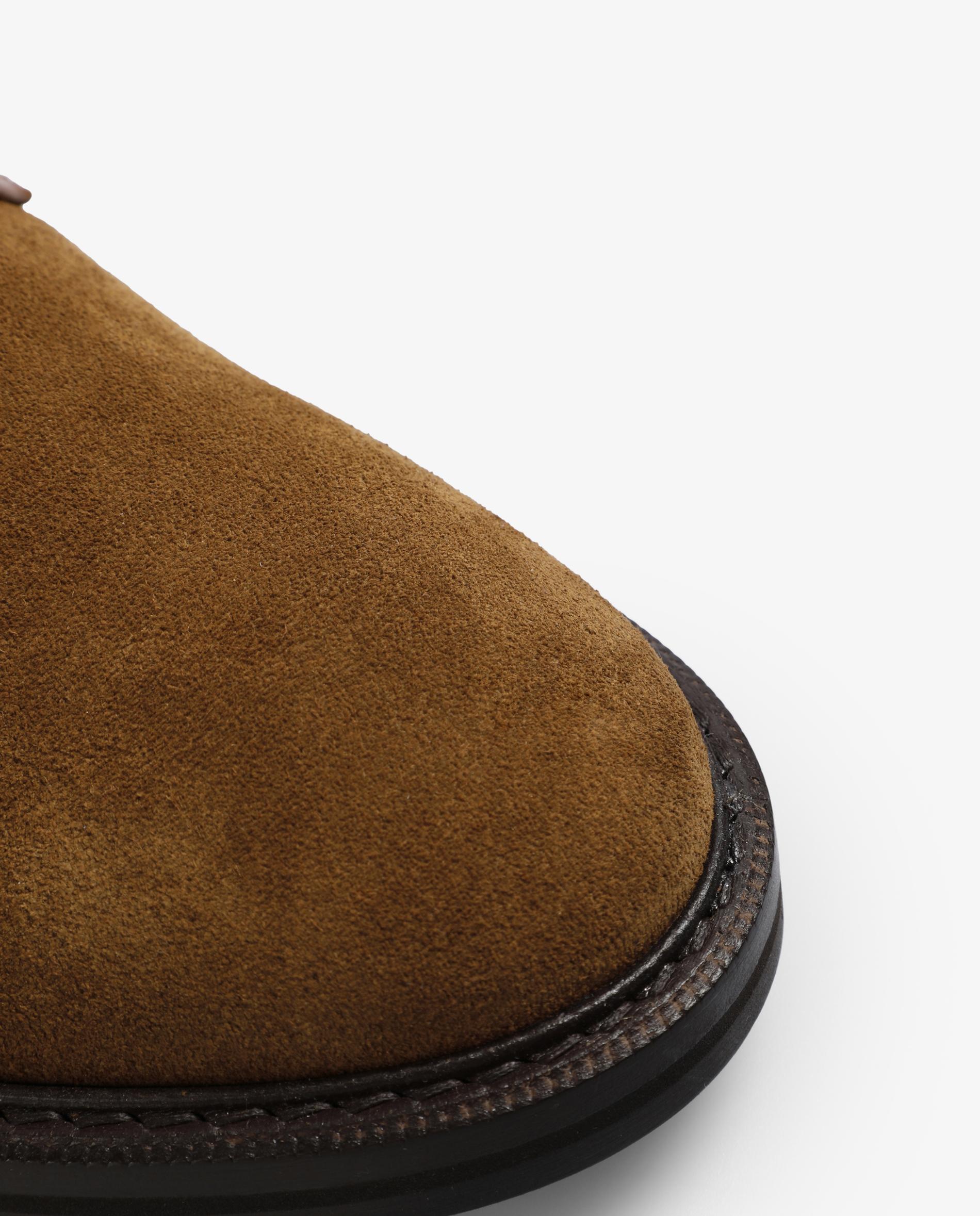 Sapatos de Cordões em Pele de Camurça Castanho-escuro-5