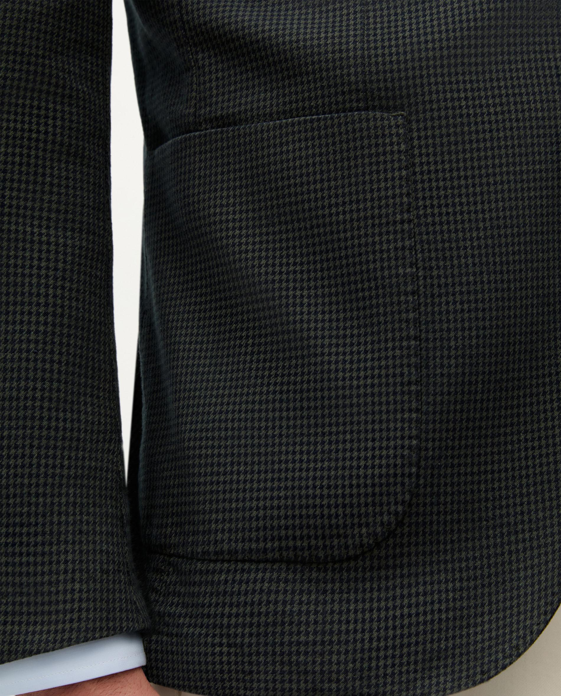 Blazer Slim Fit com Abertura Posterior Caqui-4