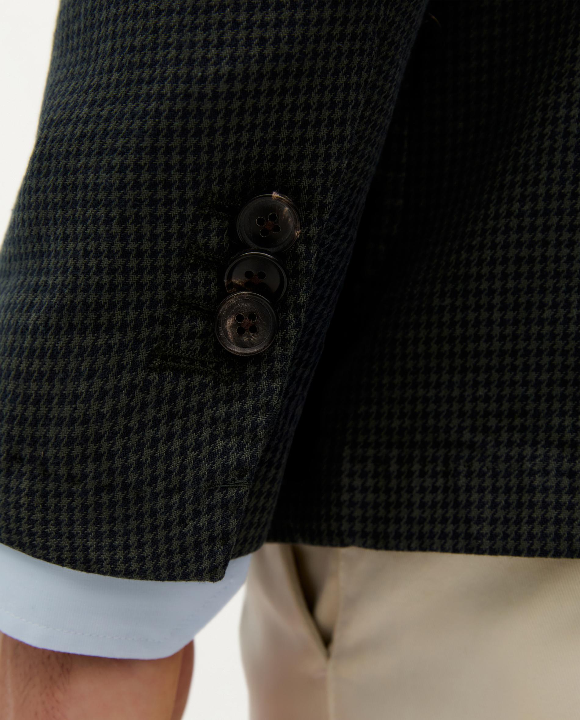 Blazer Slim Fit com Abertura Posterior Caqui-5