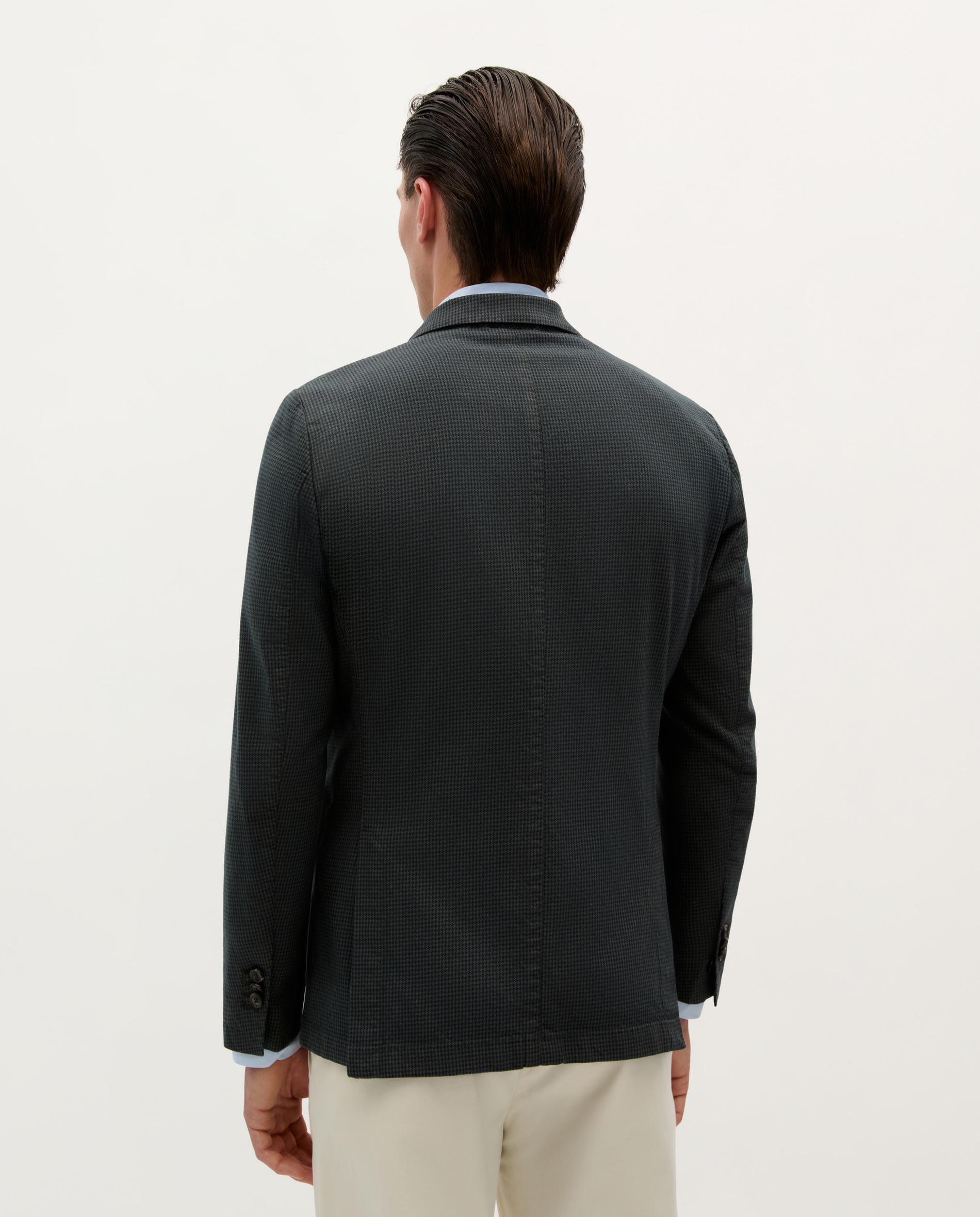 Blazer Slim Fit com Abertura Posterior Caqui-6